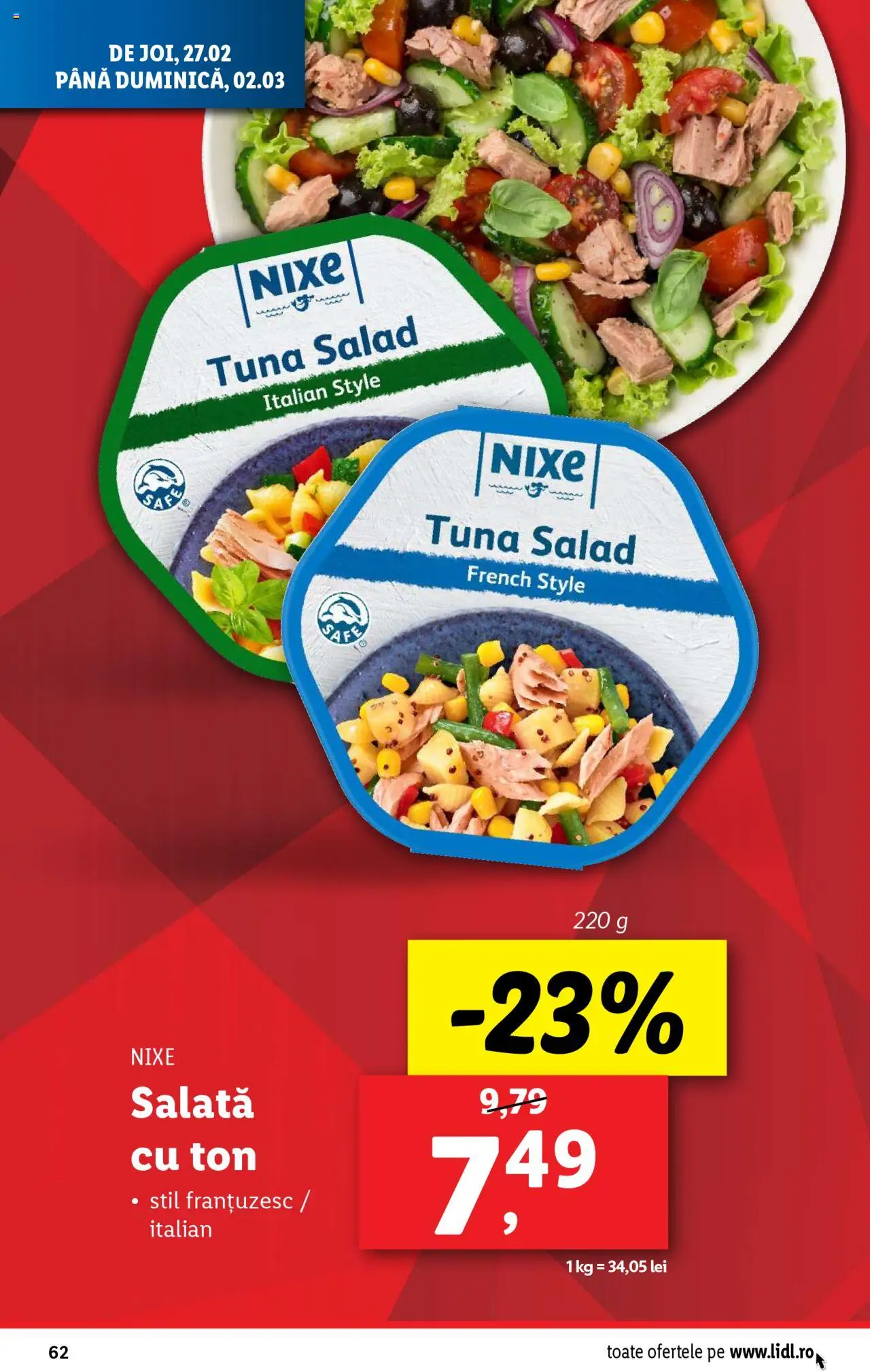 Catalog LIDL 24 Februarie - 2 Martie 2025 | Pagina 62 | Produse: Delgeç, Salată