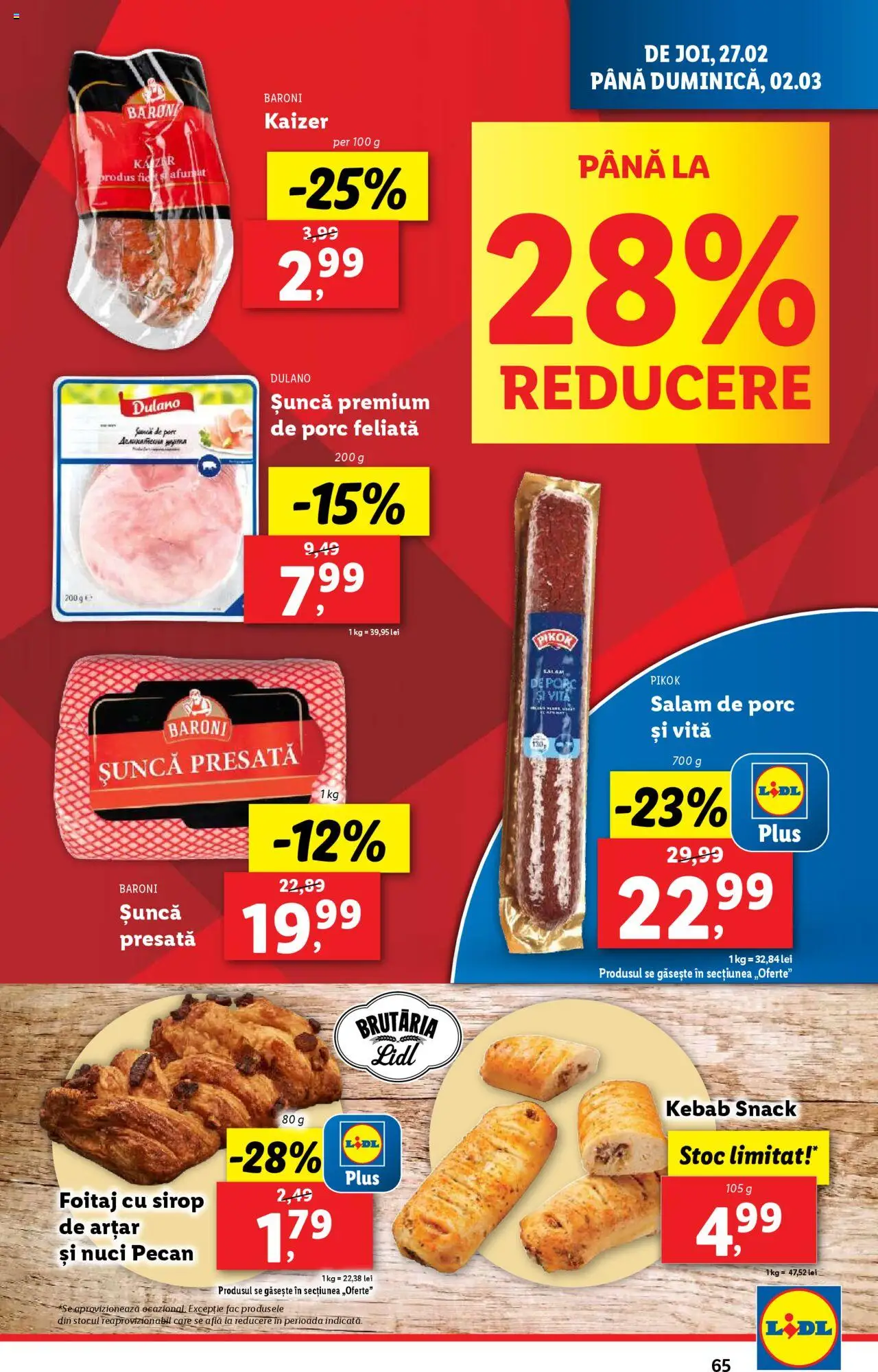 Catalog LIDL 24 Februarie - 2 Martie 2025 | Pagina 65 | Produse: Salam, Șuncă, Sirop, Nuci