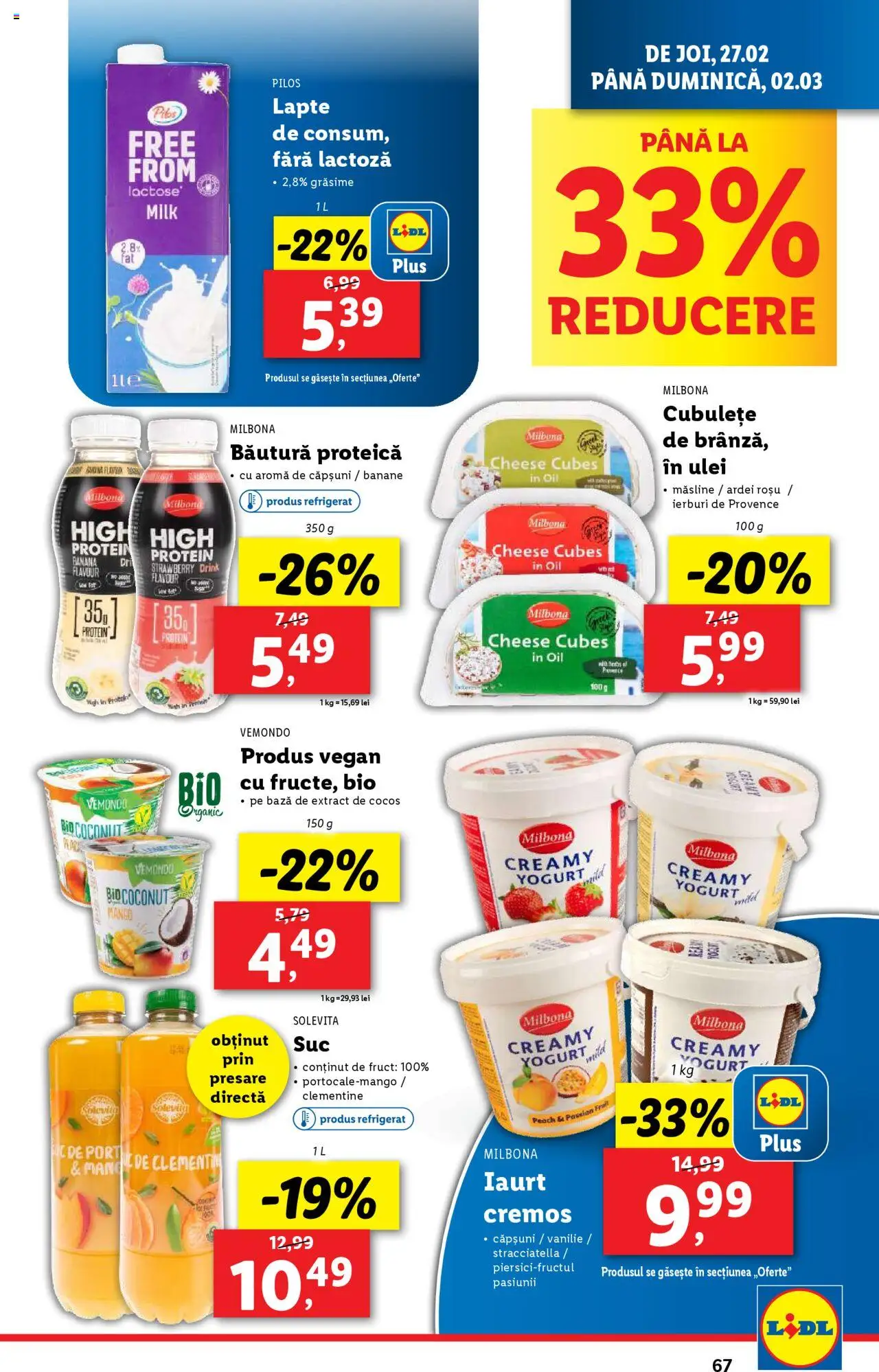 Catalog LIDL 24 Februarie - 2 Martie 2025 | Pagina 67 | Produse: Ardei, Lapte, Ulei, Banane