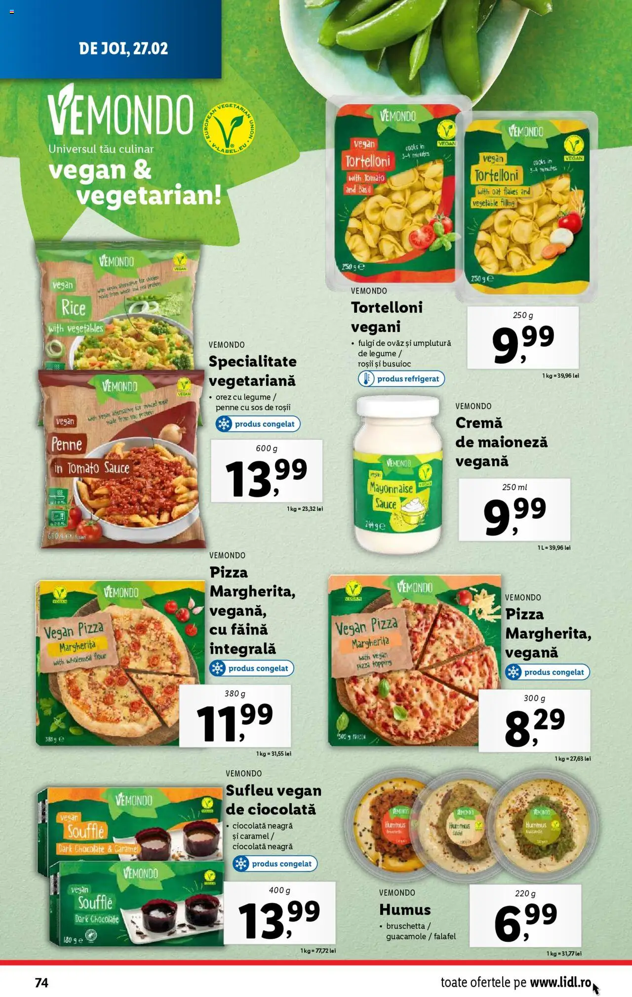 Catalog LIDL 24 Februarie - 2 Martie 2025 | Pagina 74 | Produse: Cremă, Ciocolată, Făină, Sos