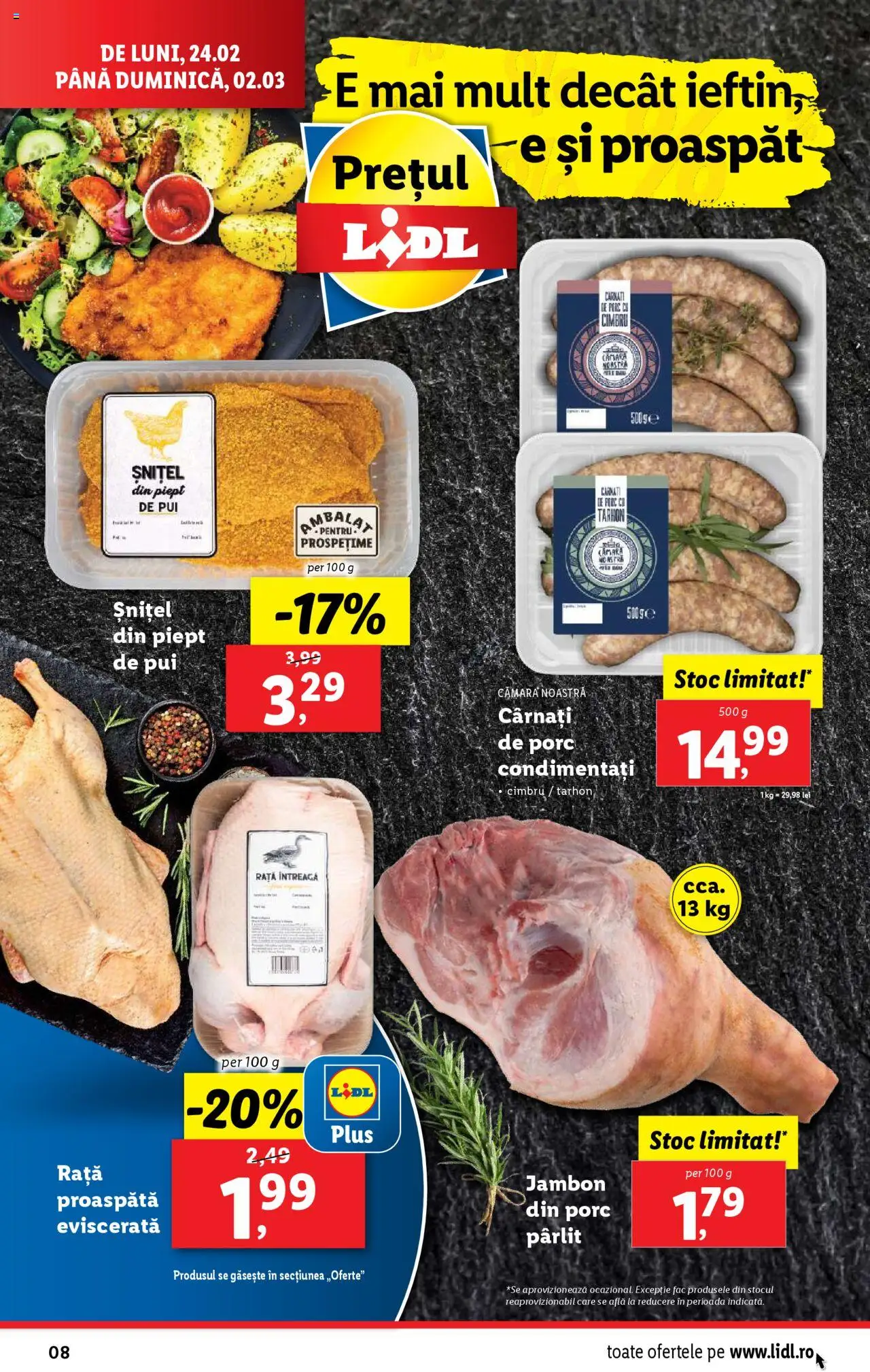 Catalog LIDL 24 Februarie - 2 Martie 2025 | Pagina 8 | Produse: Rață, Cârnați