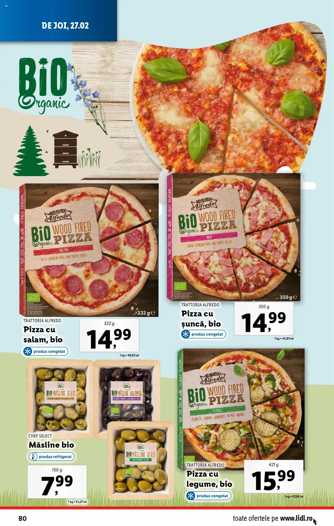 Catalog LIDL 24 Februarie - 2 Martie 2025 | Pagina 80 | Produse: Şerit ödül, Măsline, Salam, Pizza