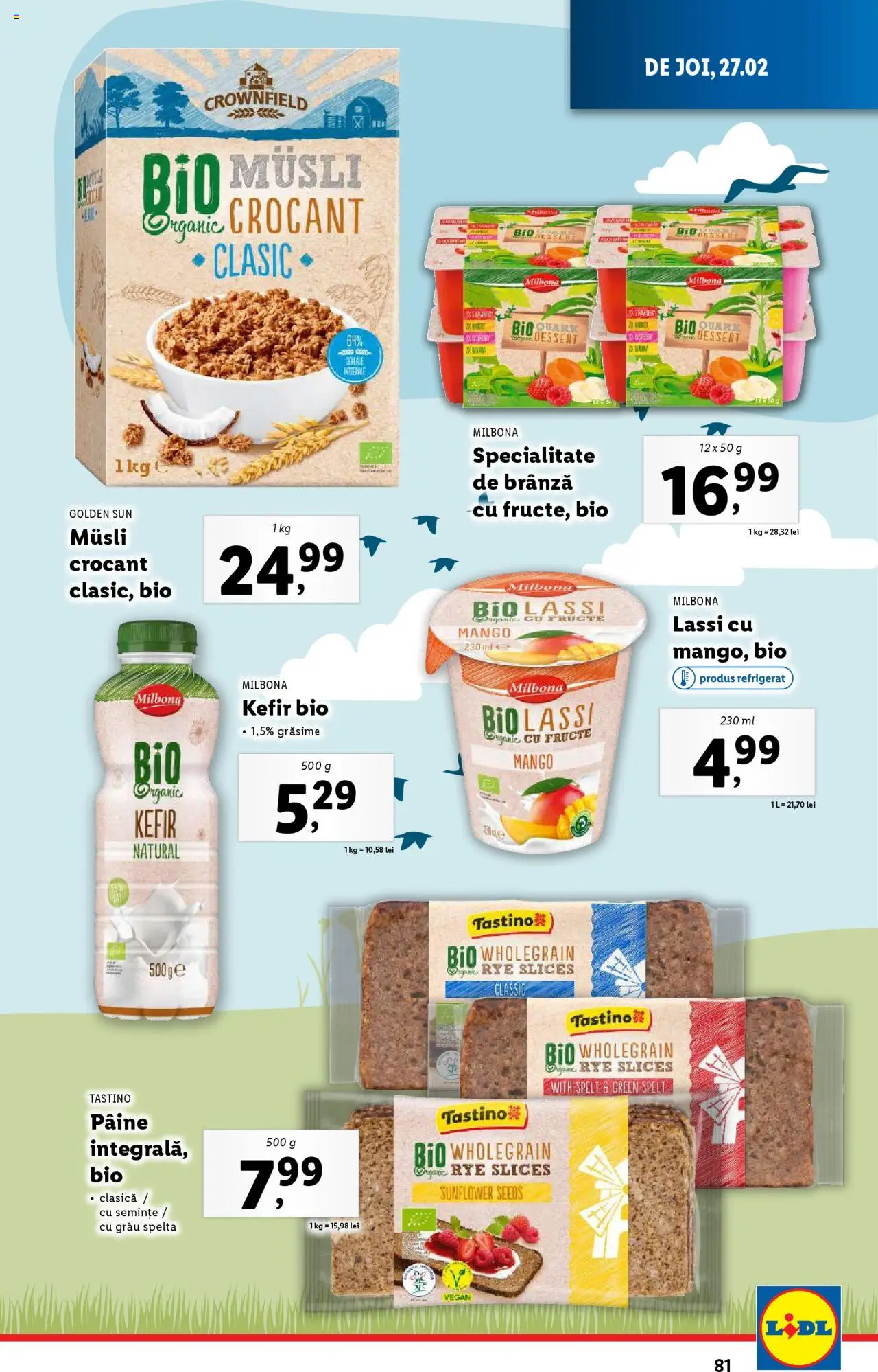 Catalog LIDL 24 Februarie - 2 Martie 2025 | Pagina 81 | Produse: Semințe, Brânză, Kefir, Fructe