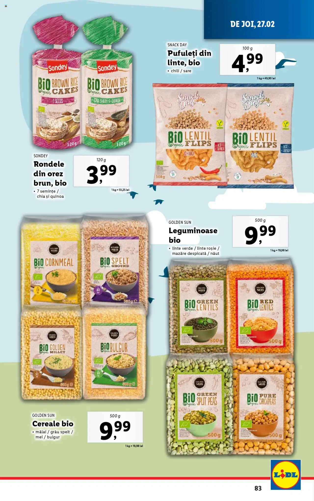 Catalog LIDL 24 Februarie - 2 Martie 2025 | Pagina 83 | Produse: Pufuleți, Cereale, Mălai, Sare