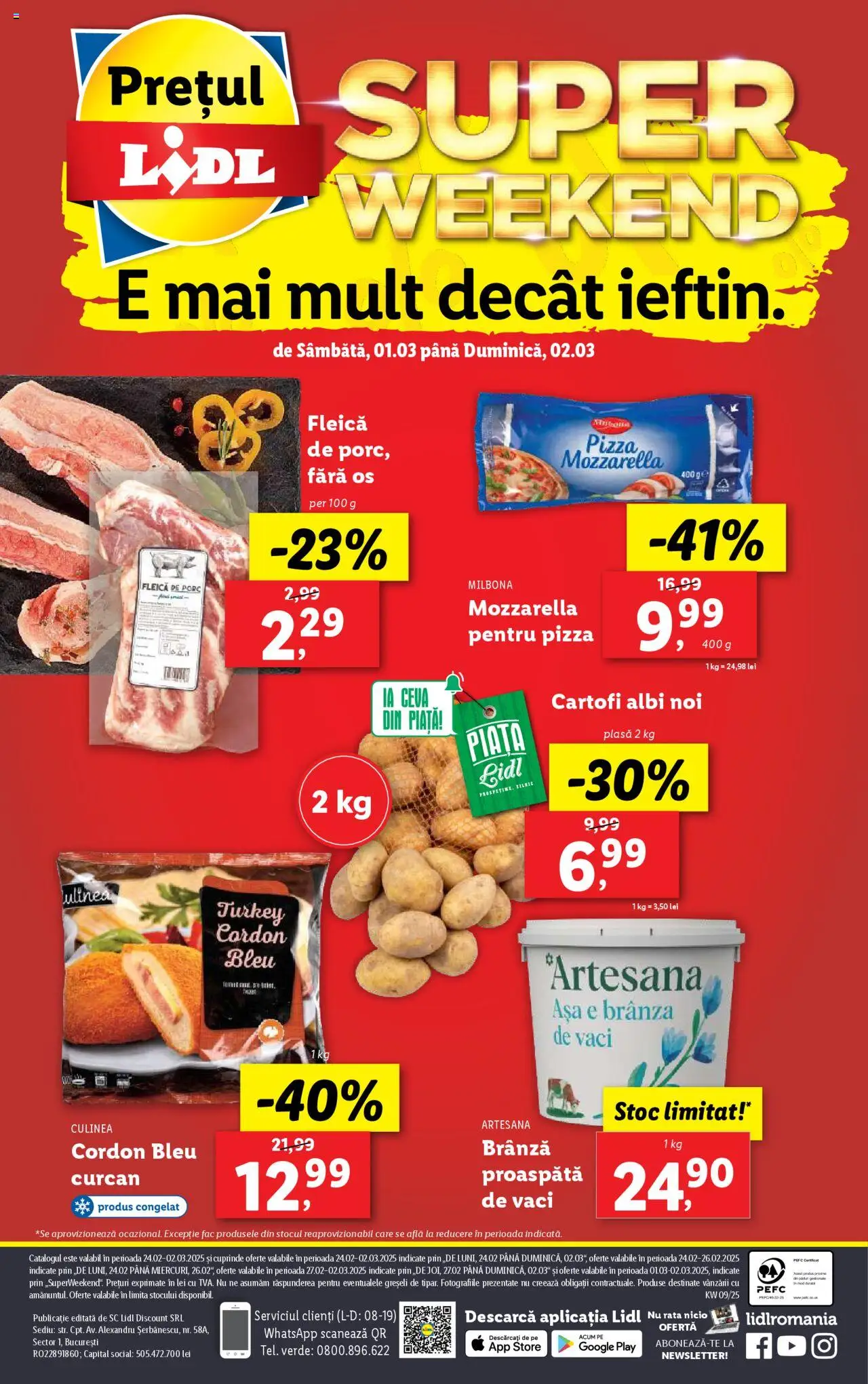 Catalog LIDL 24 Februarie - 2 Martie 2025 | Pagina 84 | Produse: Cordon bleu, Rață, Mozzarella, Pizza