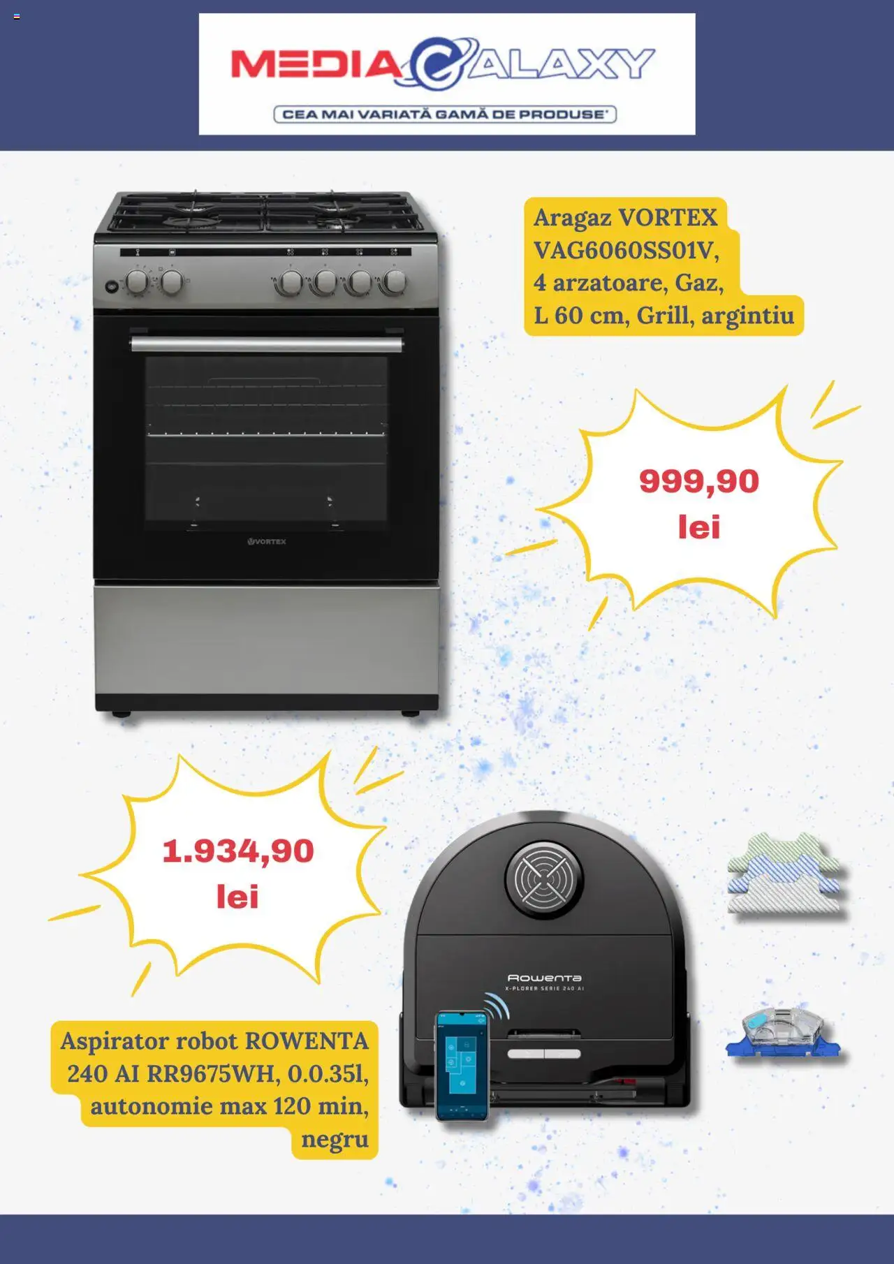 Catalog Media Galaxy 20 - 26 Februarie 2025 | Pagina 6 | Produse: Aspirator robot, Aragaz, Aspirator, Robot