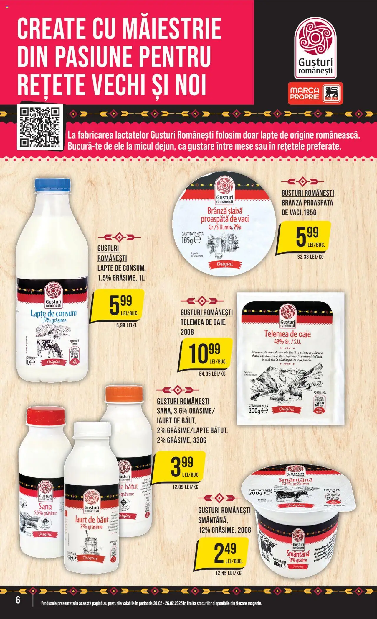 Catalog Mega Image 20 - 26 Februarie 2025 | Pagina 6 | Produse: Lapte, Brânză, Iaurt, Smântână