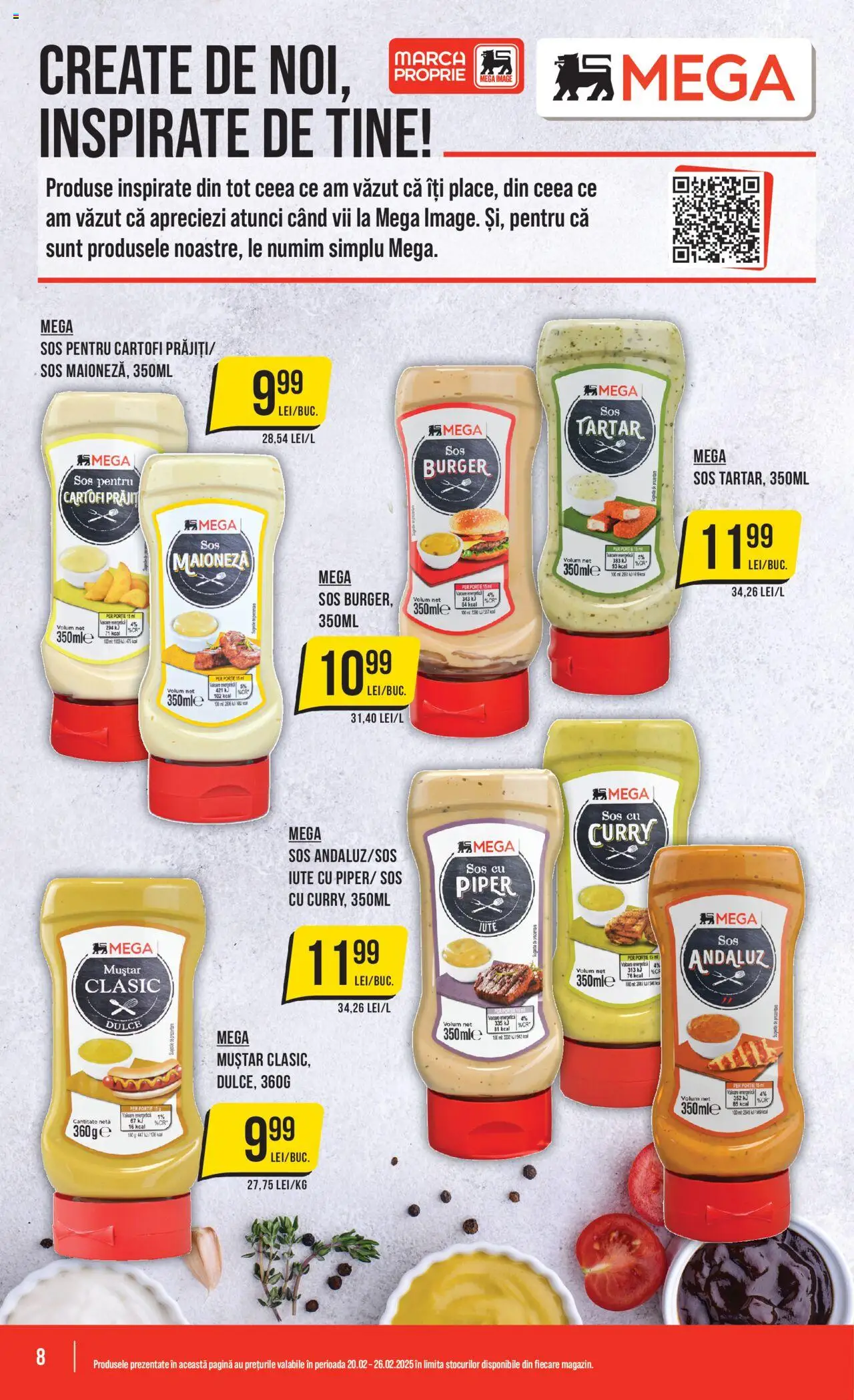 Catalog Mega Image 20 - 26 Februarie 2025 | Pagina 8 | Produse: Muștar, Cartofi, Maioneză, Sos