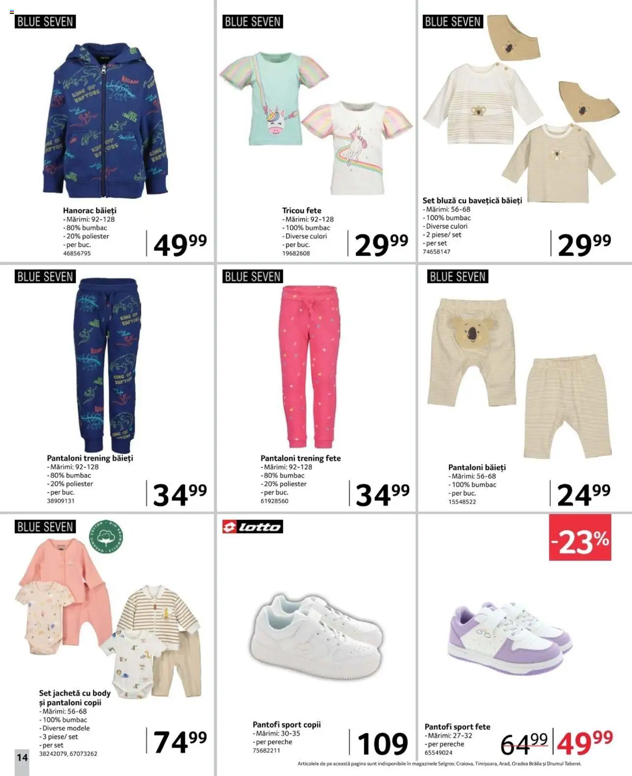 Catalog Selgros 21 Februarie - 6 Martie 2025 | Pagina 14 | Produse: Bavețică, Pantofi, Body, Keşe