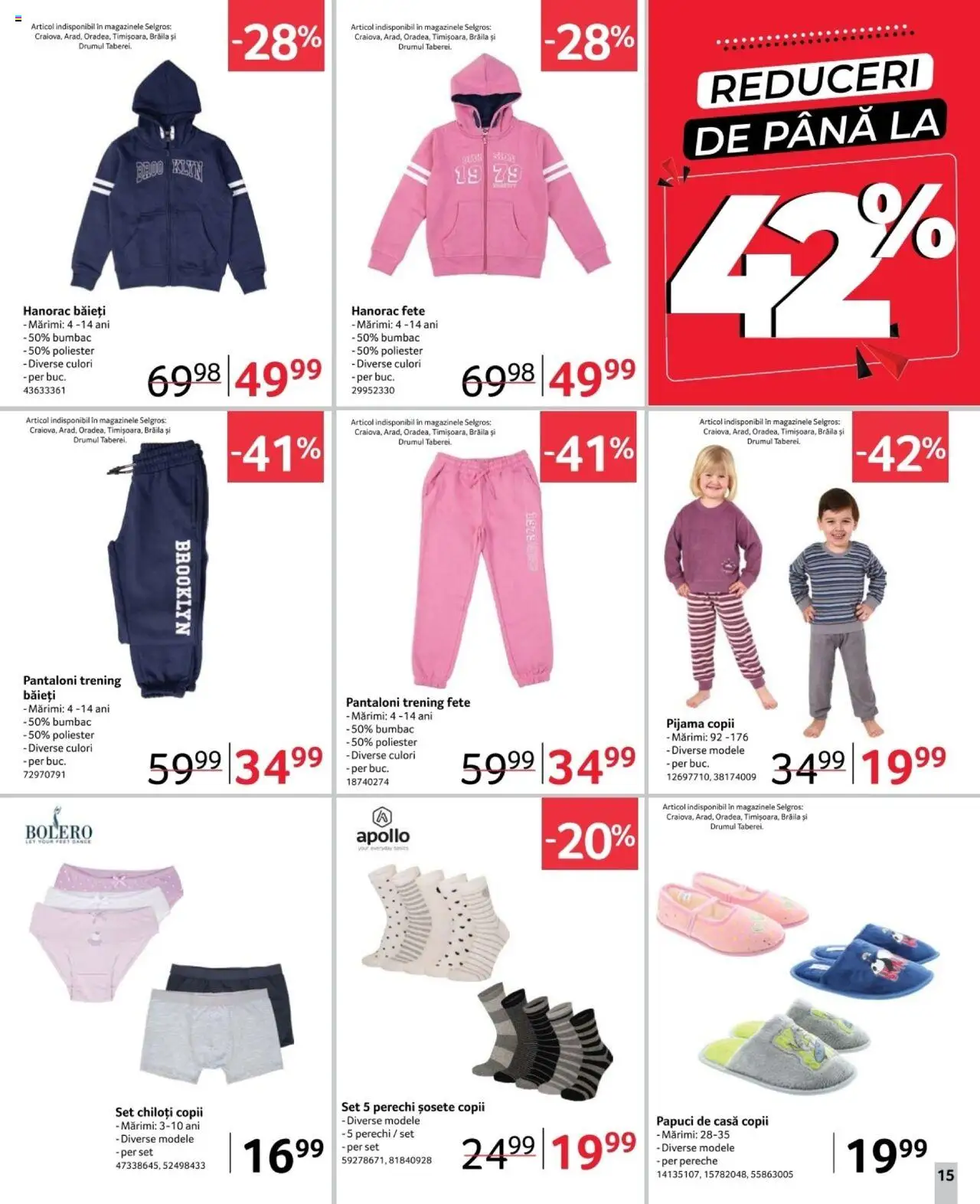 Catalog Selgros 21 Februarie - 6 Martie 2025 | Pagina 15 | Produse: Pantaloni, Chiloți, Keşe, Papuci