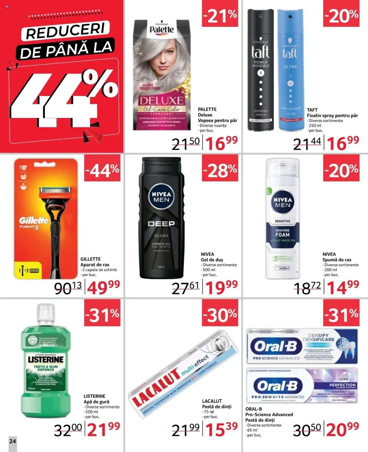 Catalog Selgros 21 Februarie - 6 Martie 2025 | Pagina 24 | Produse: Vopsea, Spumă de ras, Gel de duș, Pastă de dinți