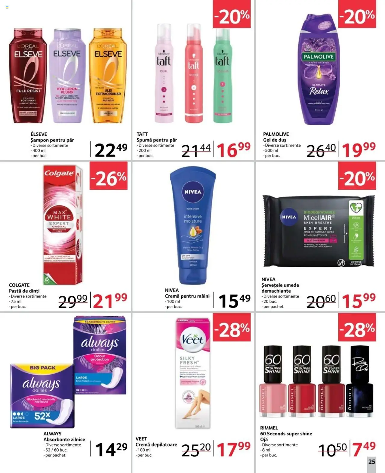 Catalog Selgros 21 Februarie - 6 Martie 2025 | Pagina 25 | Produse: Duș, Gel de duș, Pastă de dinți, Șervețele umede
