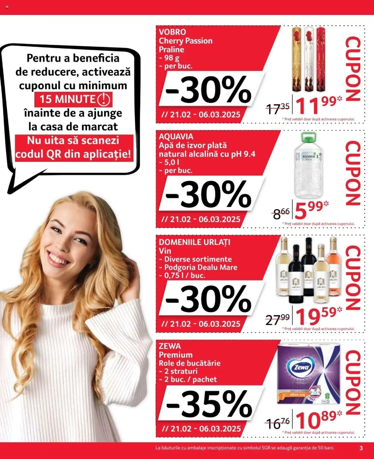 Catalog Selgros 21 Februarie - 6 Martie 2025 | Pagina 3 | Produse: Bucătărie, Role, Praline, Apă