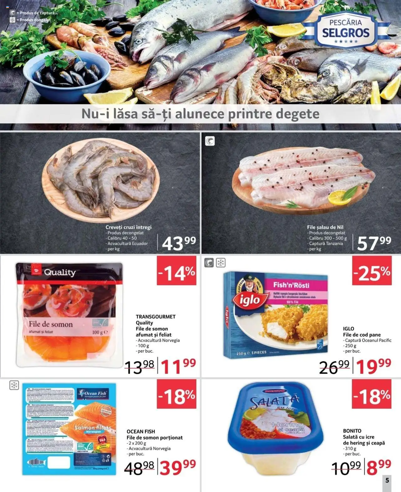 Catalog Selgros 21 Februarie - 6 Martie 2025 | Pagina 5 | Produse: Salată cu icre, Salată, Ceapă