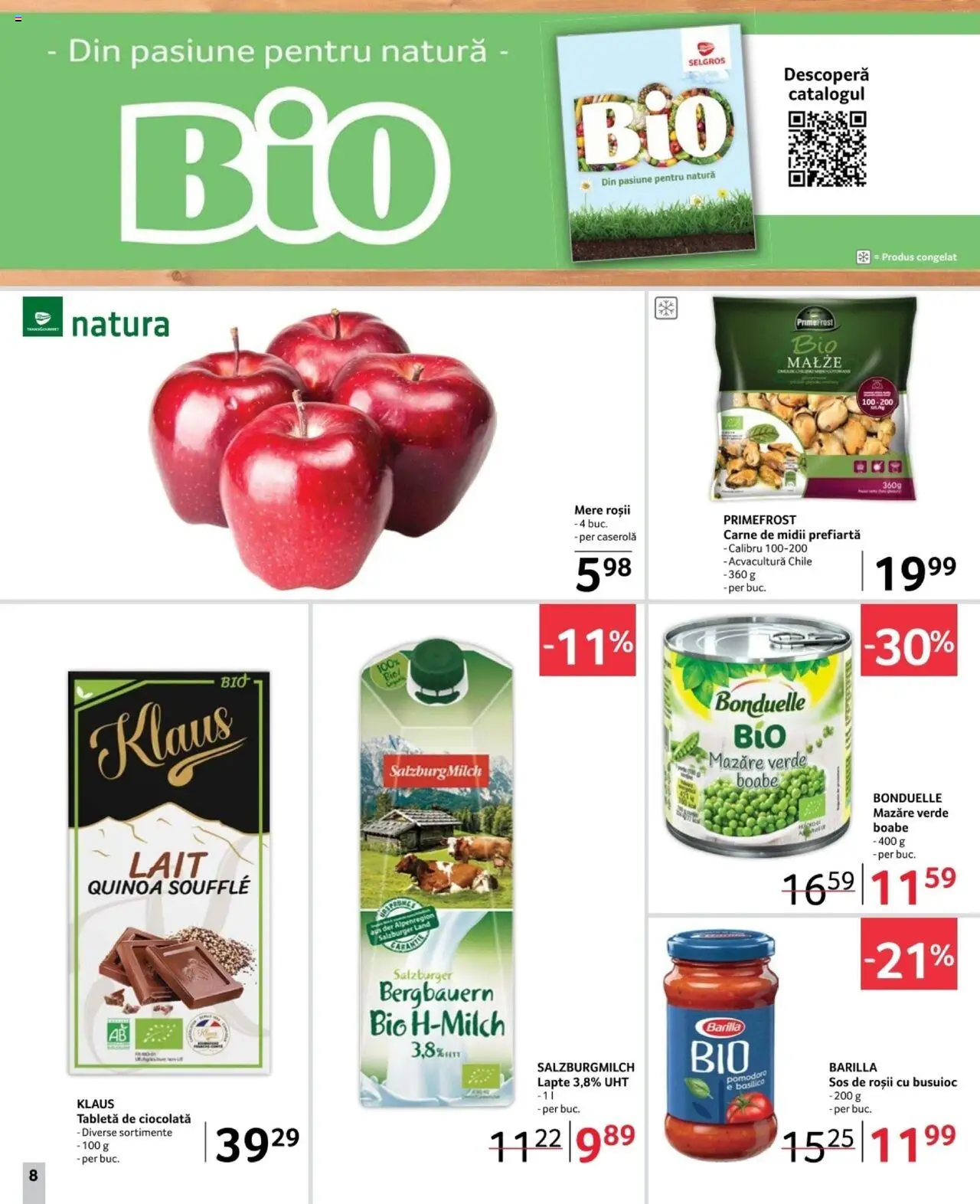 Catalog Selgros 21 Februarie - 6 Martie 2025 | Pagina 8 | Produse: Şerit ödül, Brokoli, Lapte, Roșii