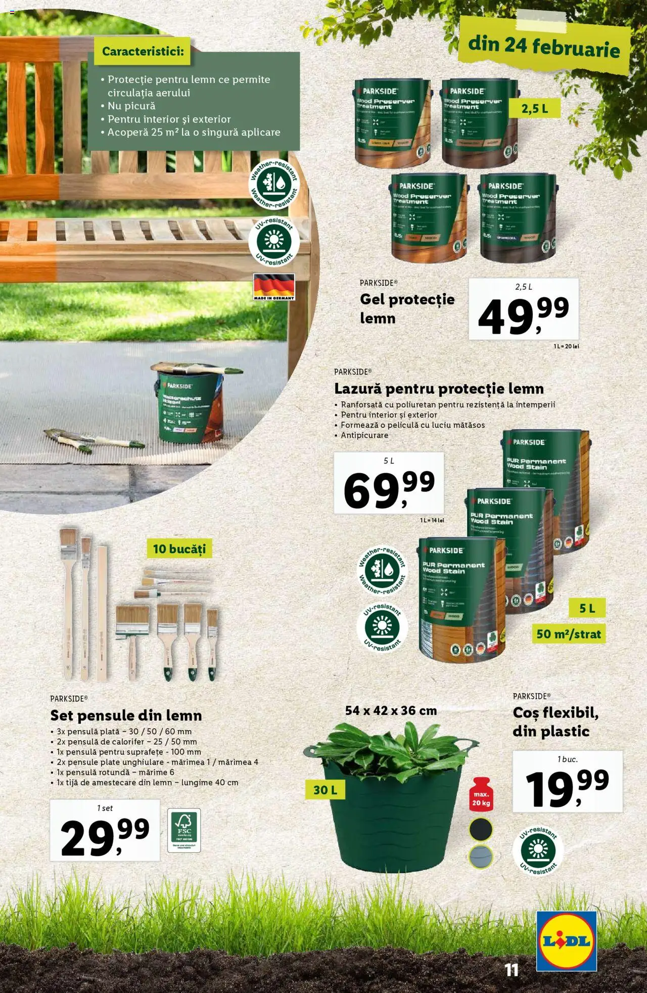 Catalog LIDL 24 Februarie - 13 Aprilie 2025 | Pagina 11 | Produse: Coș, Calorifer, Lazură
