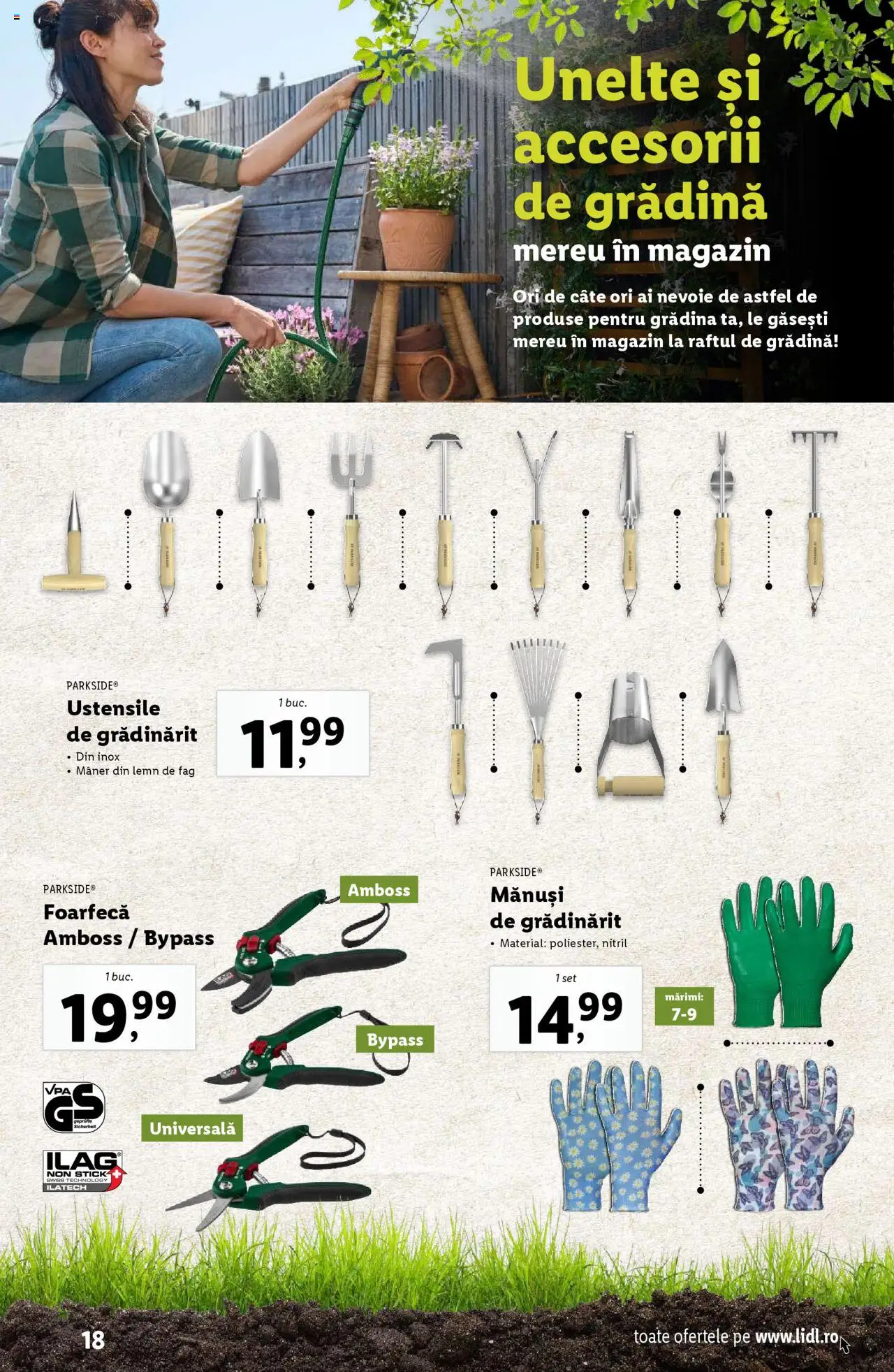 Catalog LIDL 24 Februarie - 13 Aprilie 2025 | Pagina 18 | Produse: Mănuși, Mâner