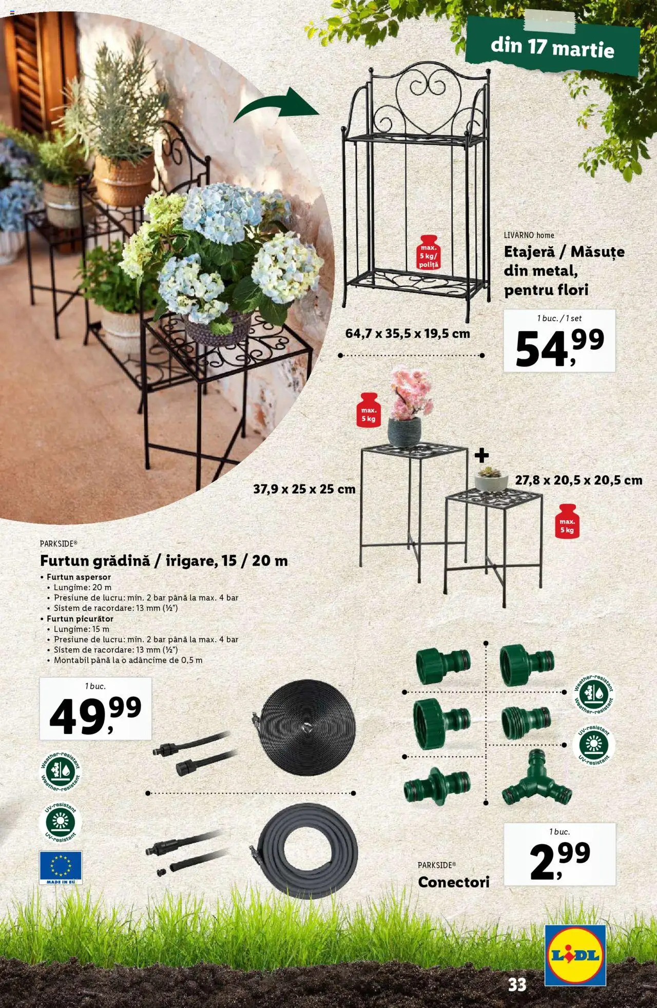 Catalog LIDL 24 Februarie - 13 Aprilie 2025 | Pagina 33 | Produse: Etajeră
