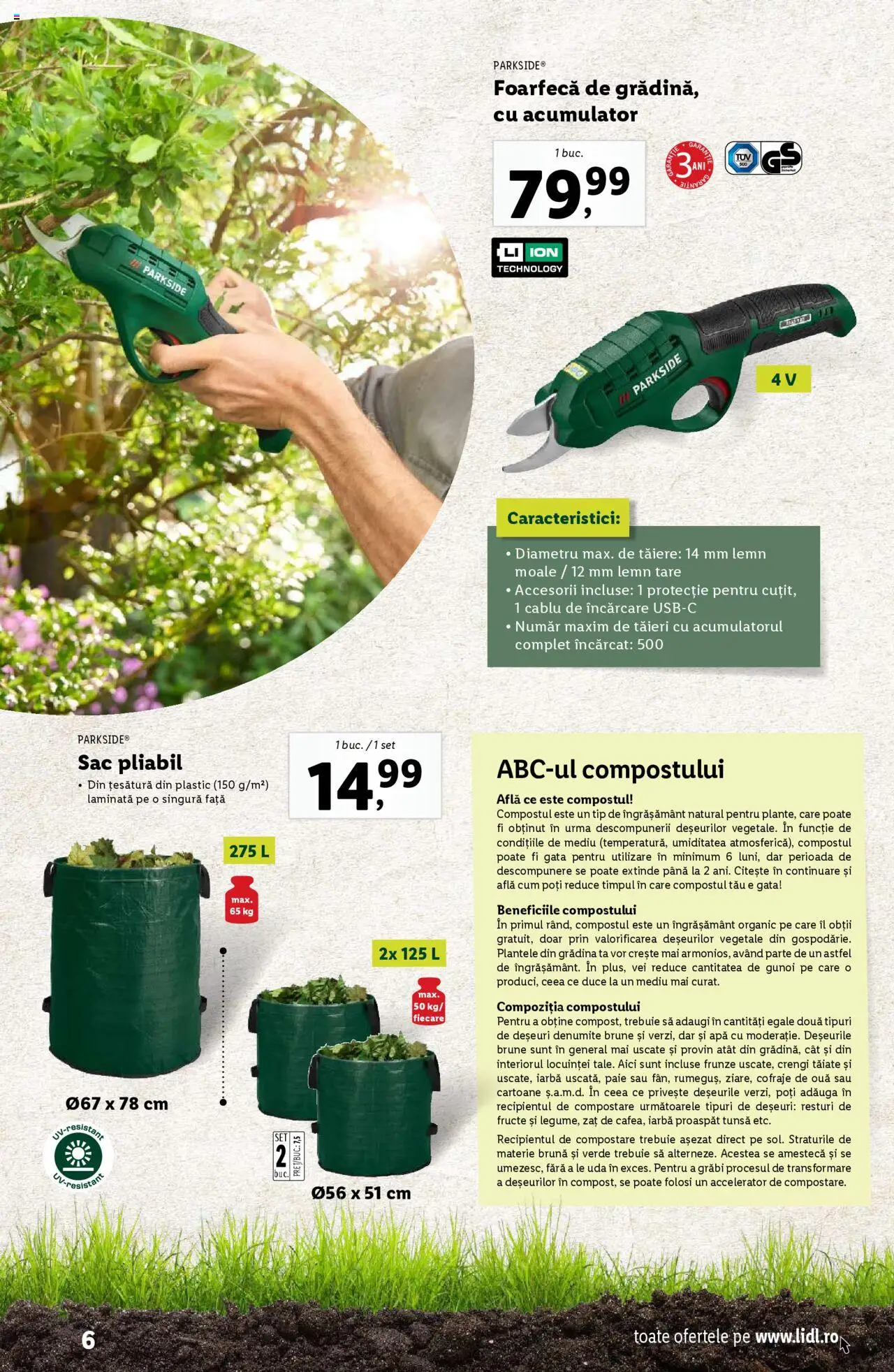 Catalog LIDL 24 Februarie - 13 Aprilie 2025 | Pagina 6 | Produse: Cablu, Ouă, Apă, Fructe