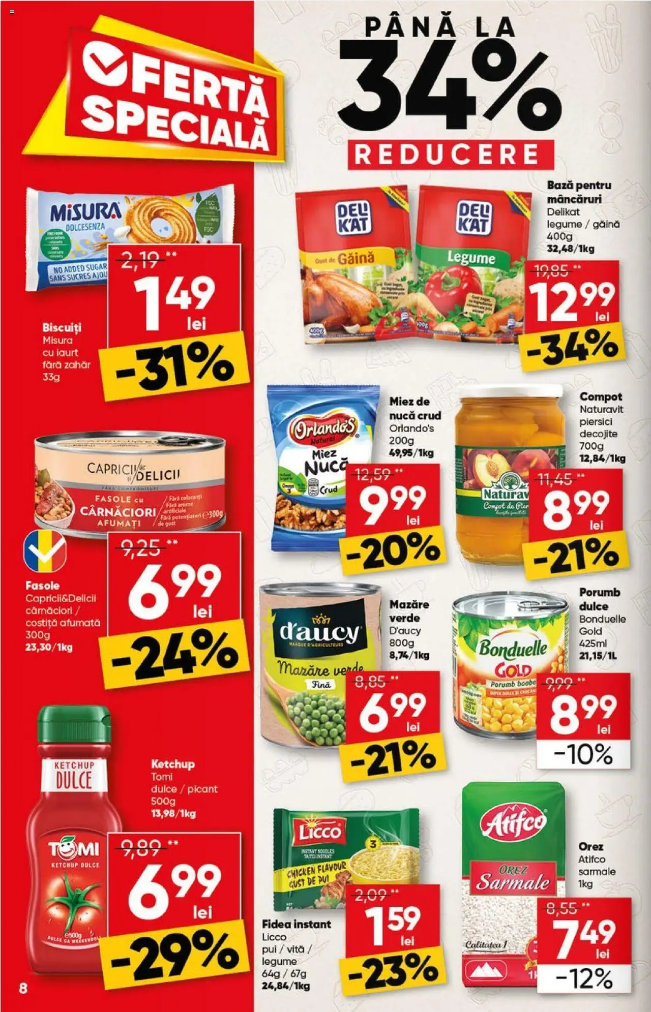 Catalog Profi 19 Februarie - 4 Martie 2025 | Pagina 8 | Produse: Noodles, Compot, Ketchup, Biscuiți