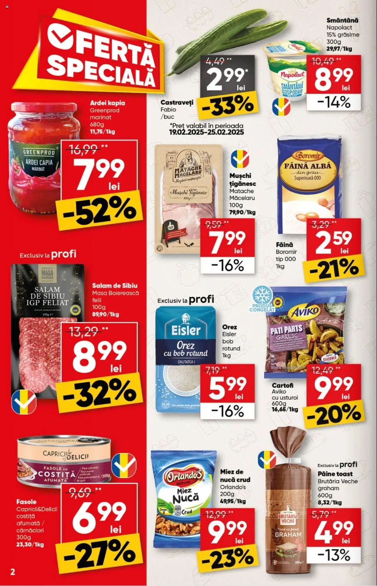 Catalog Profi 19 Februarie - 4 Martie 2025 | Pagina 2 | Produse: Masă, Pâine, Orez, Cartofi