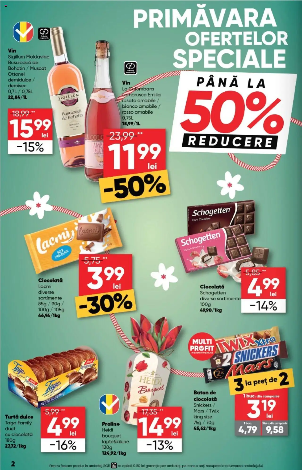 Catalog Profi 19 Februarie - 4 Martie 2025 | Pagina 2 | Produse: Praline, Ciocolată, Turtă dulce