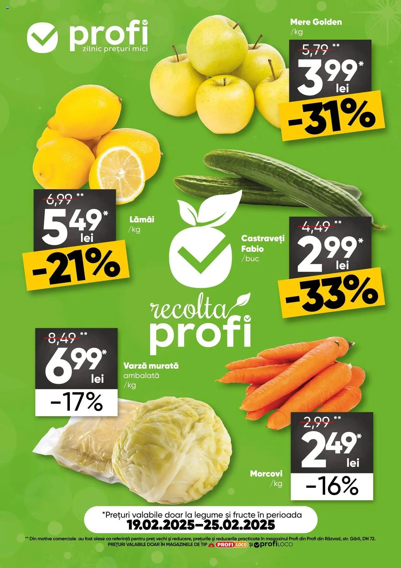 Catalog Profi 19 - 25 Februarie 2025 | Pagina 1 | Produse: Mici, Mere, Castraveți, Legume