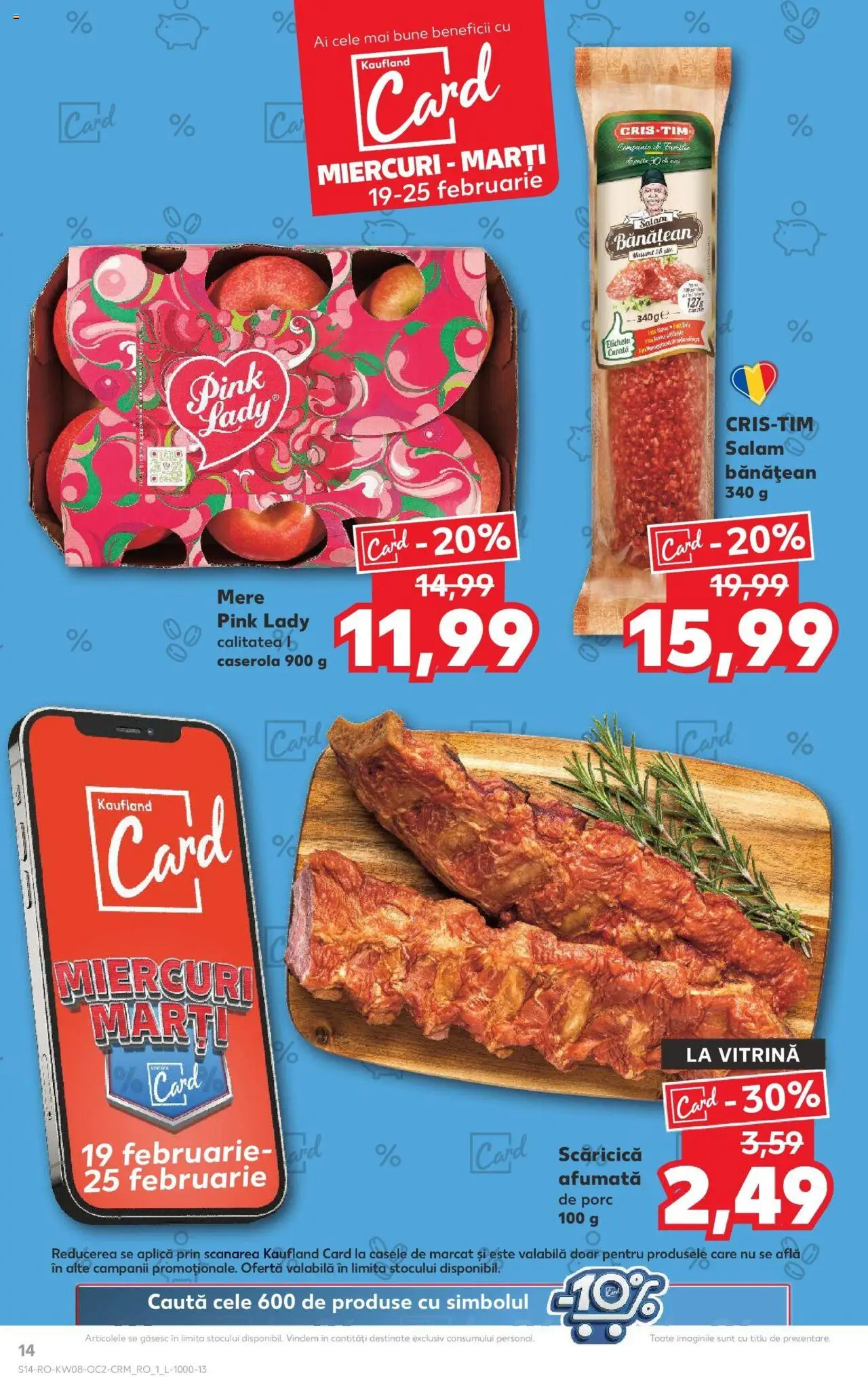 Catalog Kaufland 19 - 25 Februarie 2025 | Pagina 14 | Produse: Vitrină, Salam, Mere