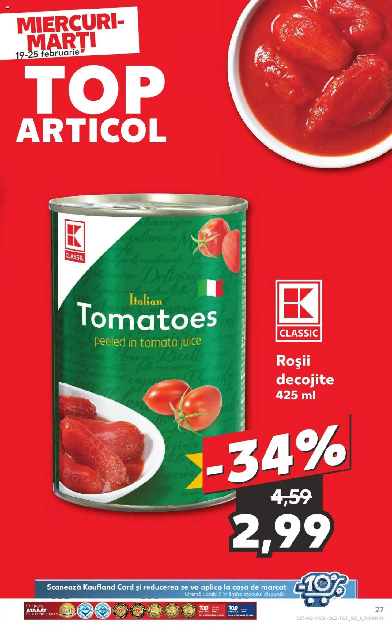 Catalog Kaufland 19 - 25 Februarie 2025 | Pagina 27 | Produse: Roșii
