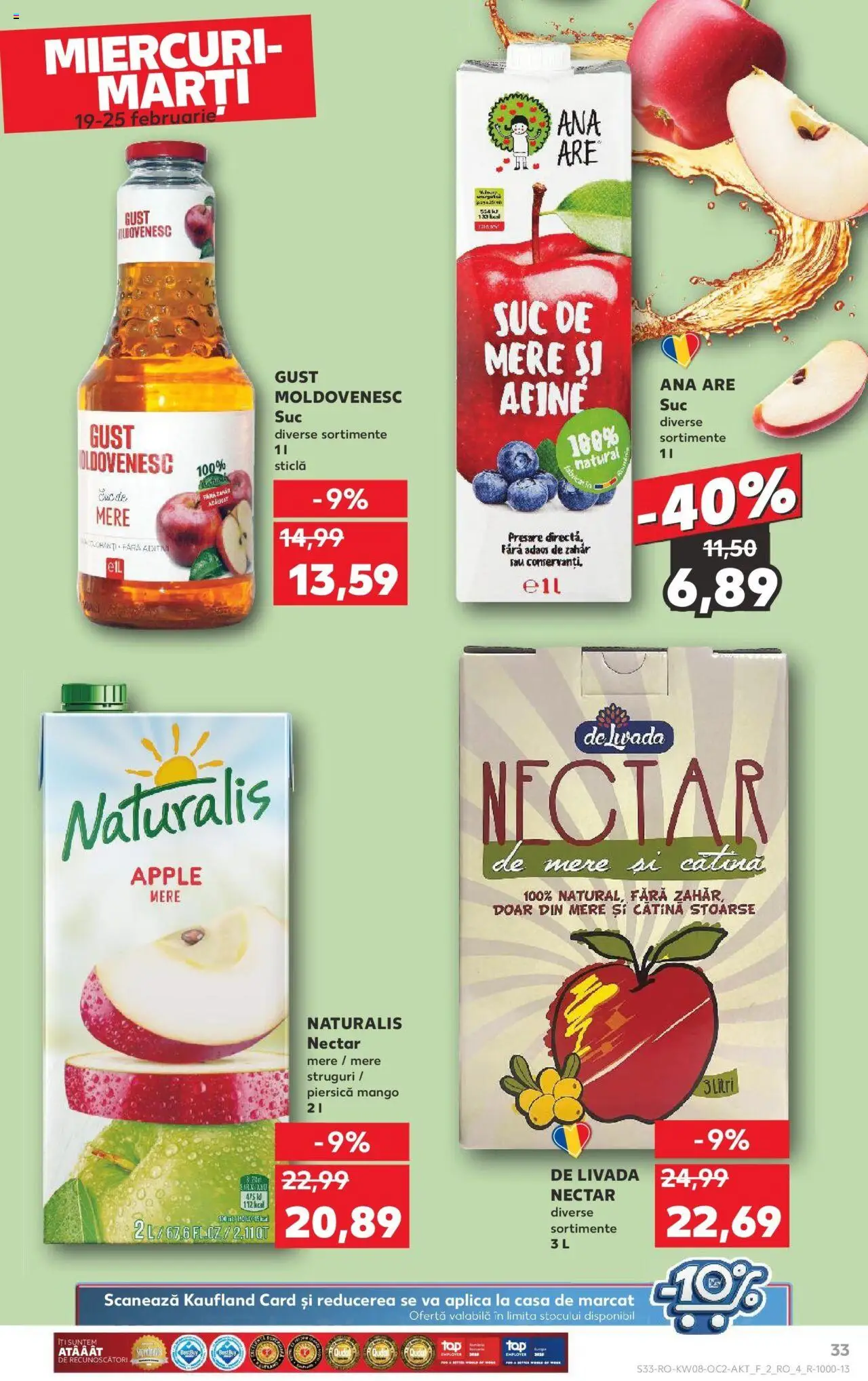 Catalog Kaufland 19 - 25 Februarie 2025 | Pagina 33 | Produse: Apple, Suc, Mere, Zahăr