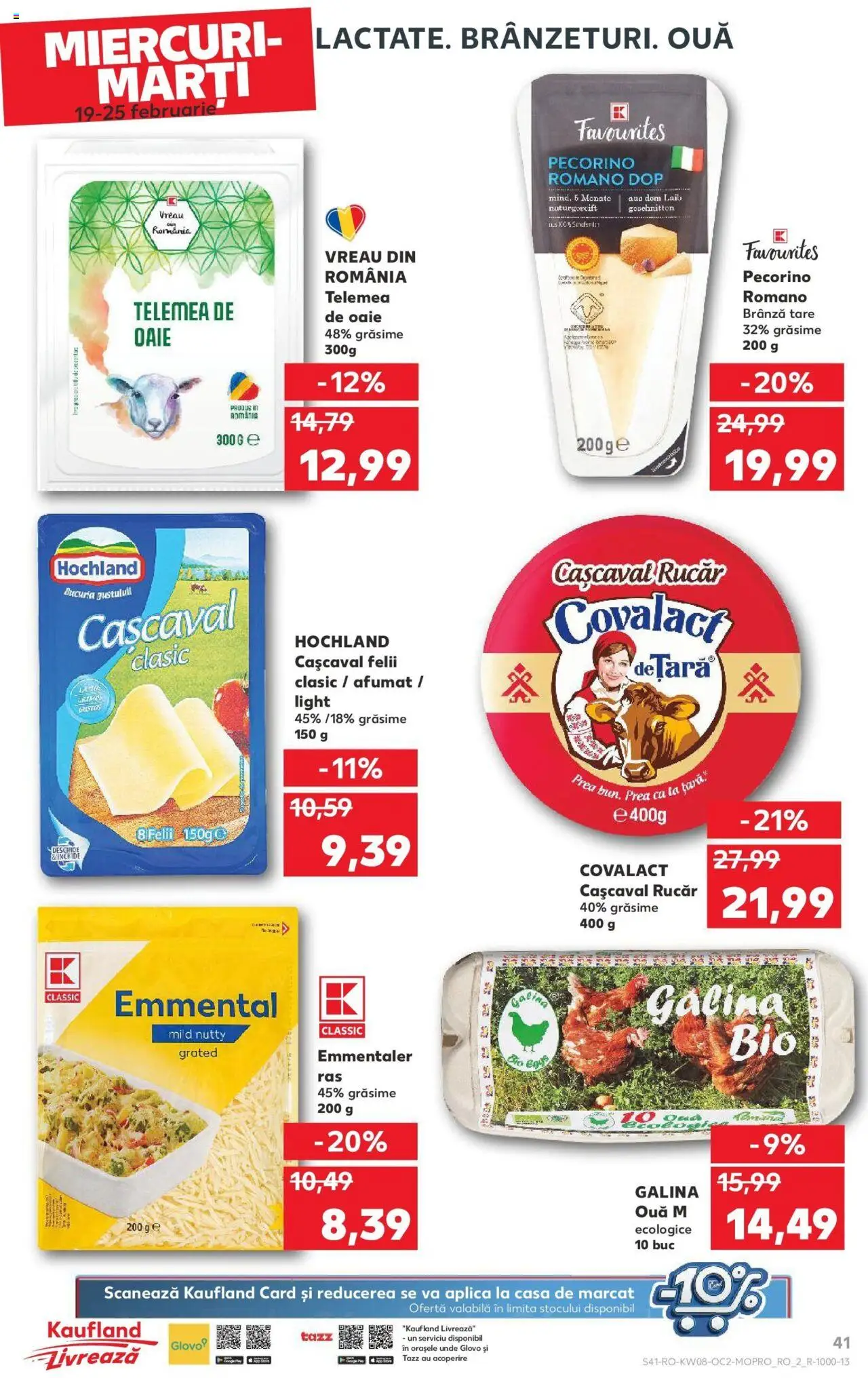 Catalog Kaufland 19 - 25 Februarie 2025 | Pagina 41 | Produse: Cașcaval, Brânză, Ouă