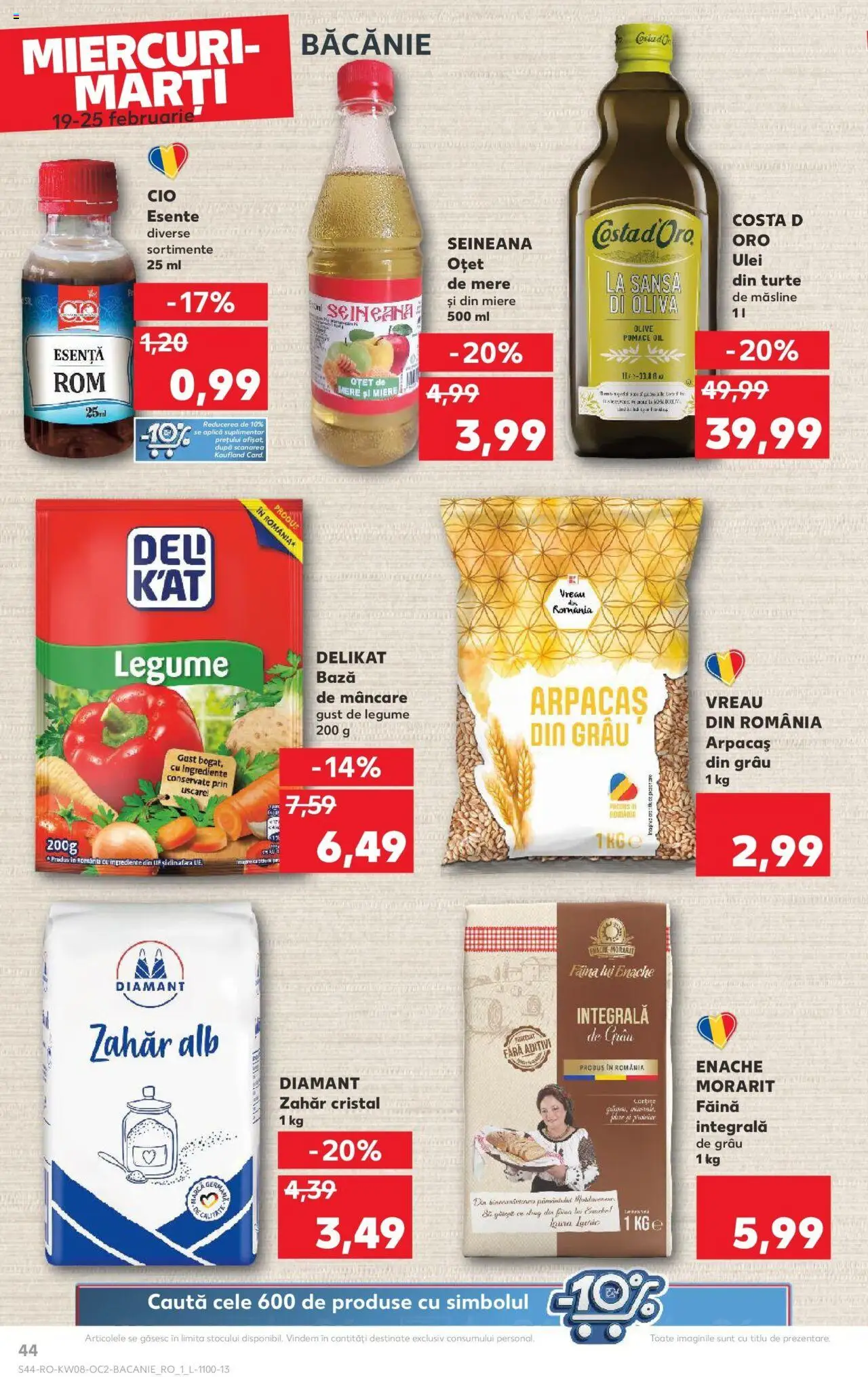Catalog Kaufland 19 - 25 Februarie 2025 | Pagina 44 | Produse: Măsline, Ulei, Oțet, Mere