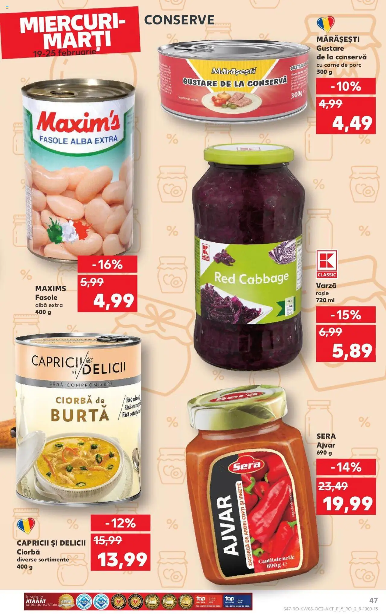 Catalog Kaufland 19 - 25 Februarie 2025 | Pagina 47 | Produse: Varză, Ardei, Carne De Porc, Fasole albă
