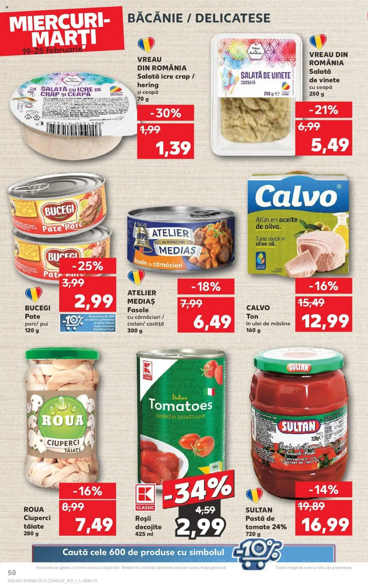 Catalog Kaufland 19 - 25 Februarie 2025 | Pagina 50 | Produse: Ciuperci, Salată, Ceapă, Sare