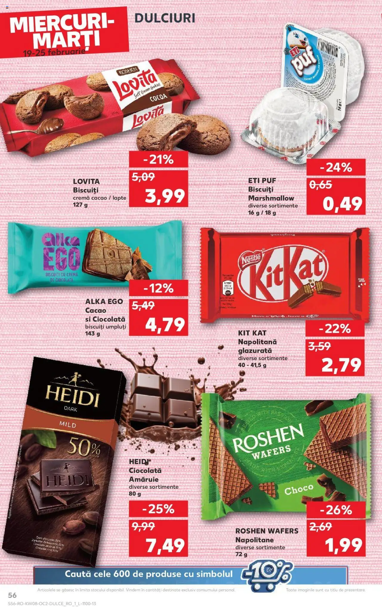 Catalog Kaufland 19 - 25 Februarie 2025 | Pagina 56 | Produse: Napolitane, Lapte, Cremă, Ciocolată