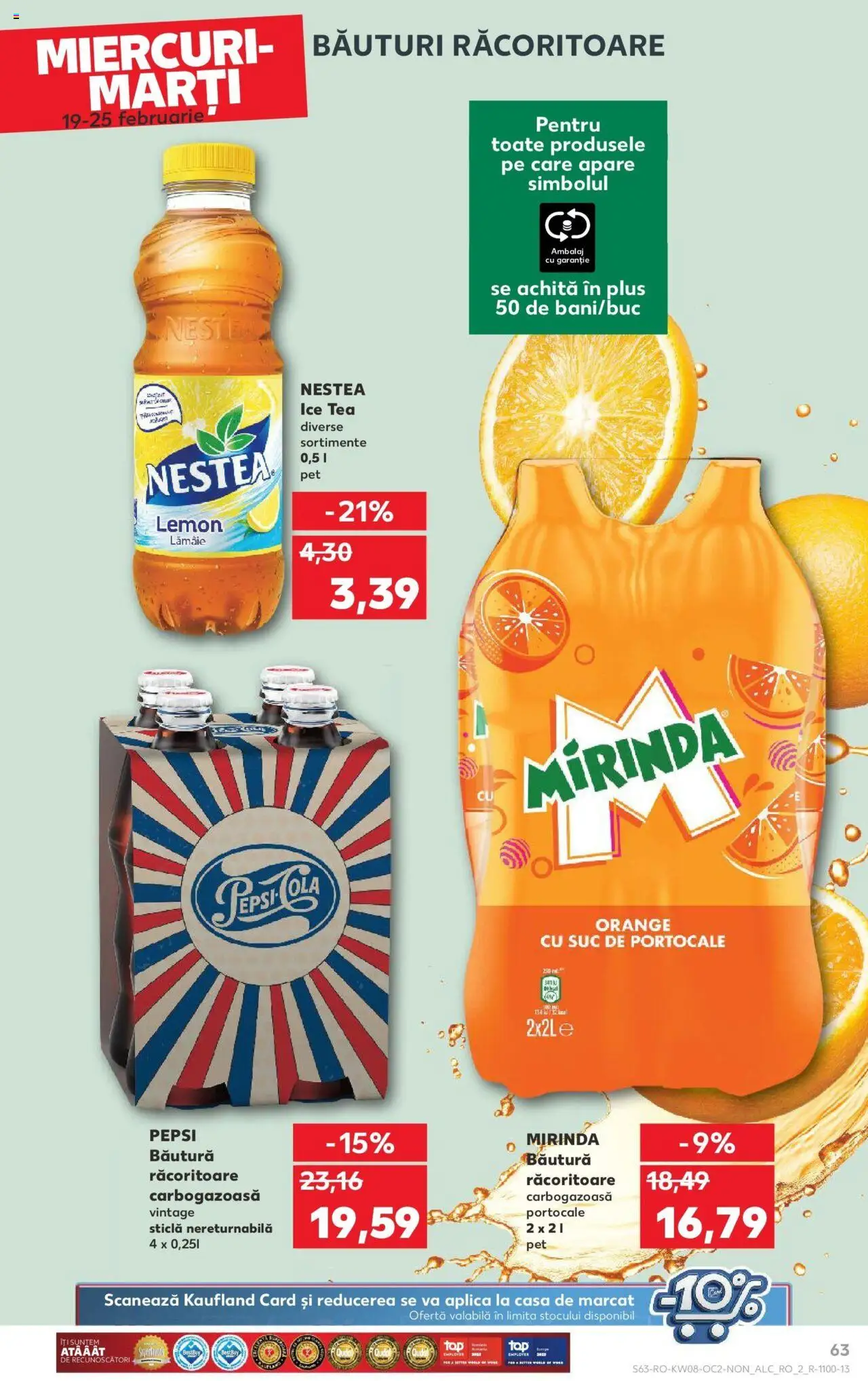 Catalog Kaufland 19 - 25 Februarie 2025 | Pagina 63 | Produse: Amerikan servis, Suc, Ice tea, Lămâie