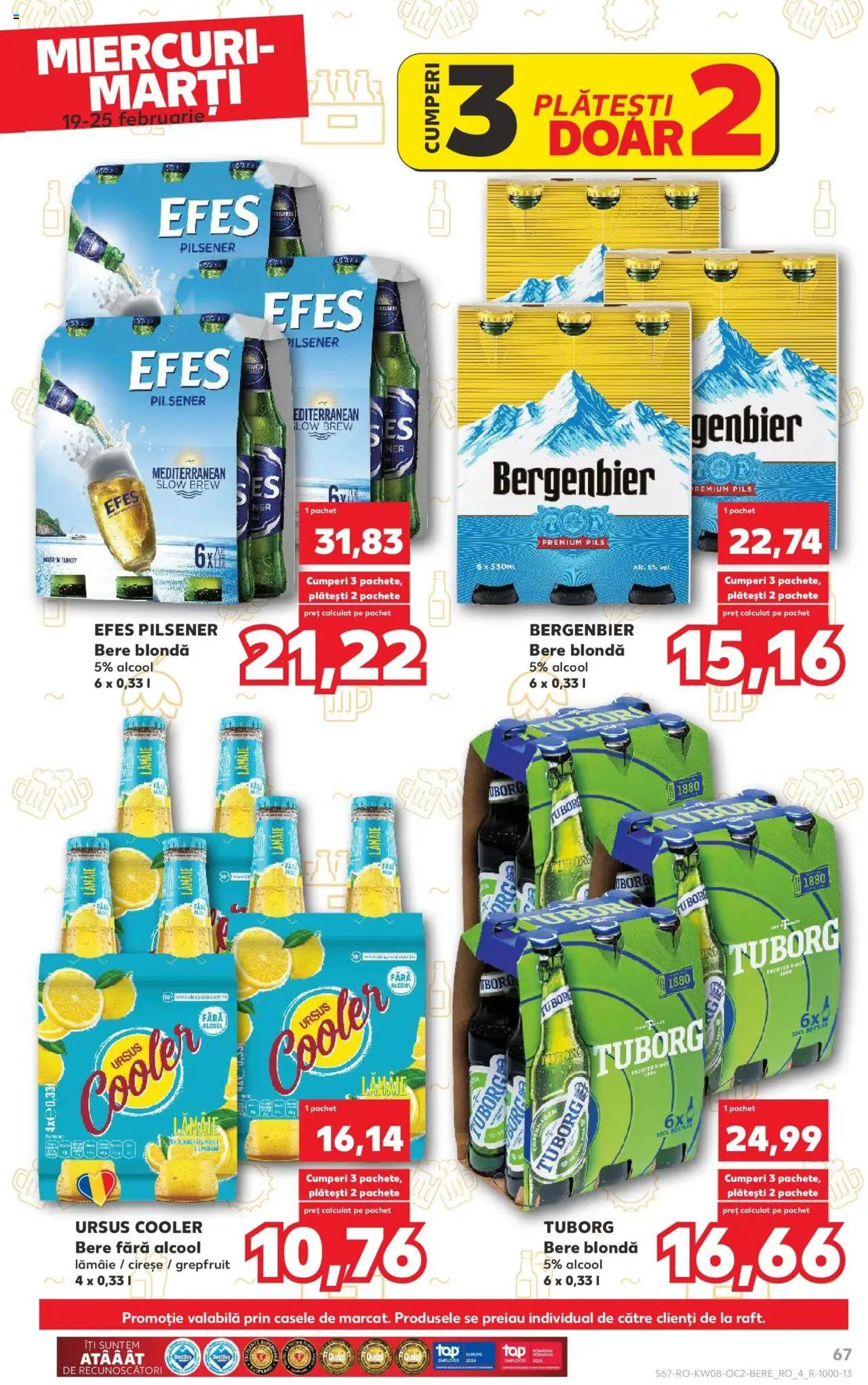 Catalog Kaufland 19 - 25 Februarie 2025 | Pagina 67 | Produse: Bere, Plastik Kulübe, Cireșe, Lămâie