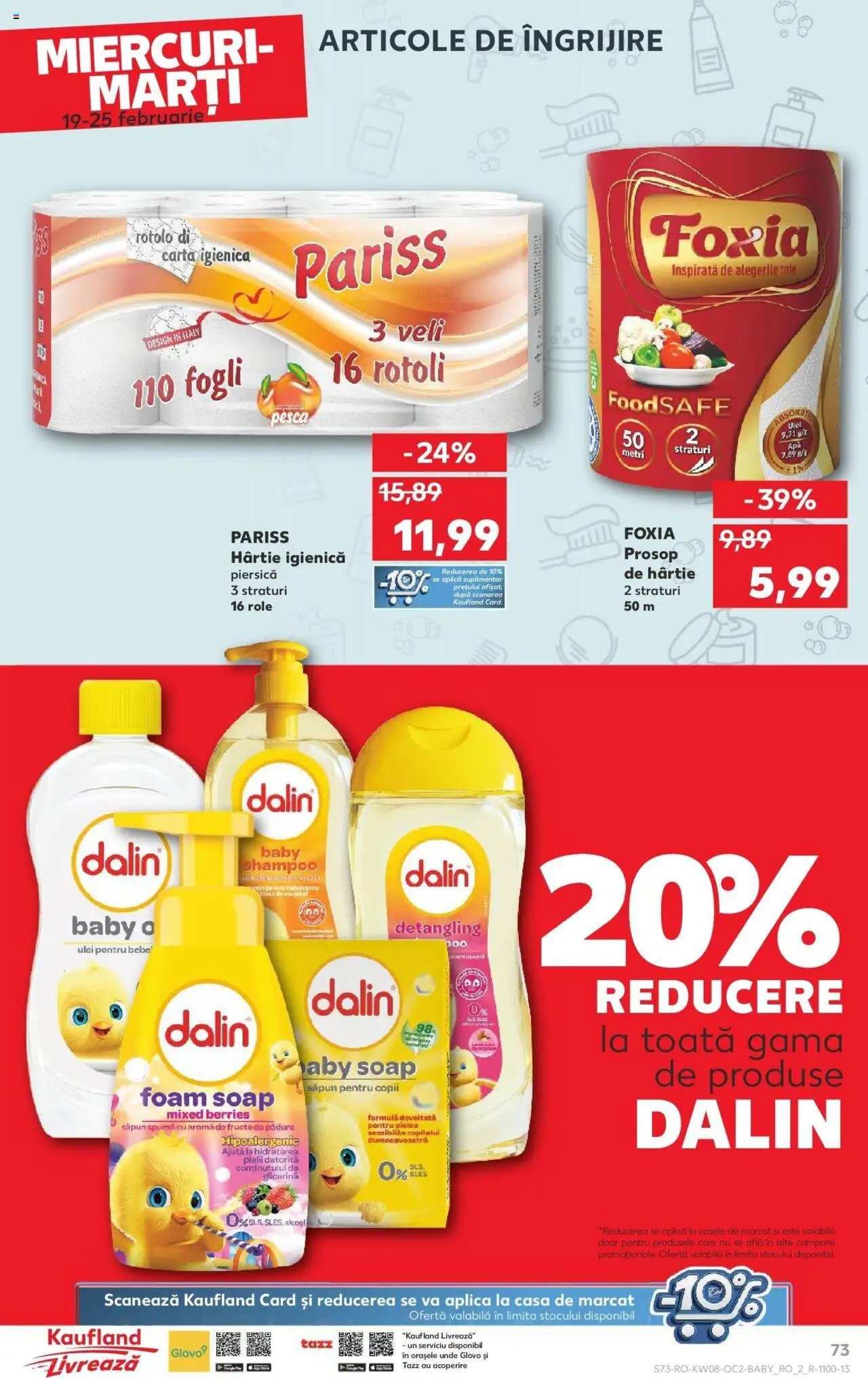 Catalog Kaufland 19 - 25 Februarie 2025 | Pagina 73 | Produse: Piersică, Role, Săpun, Fructe