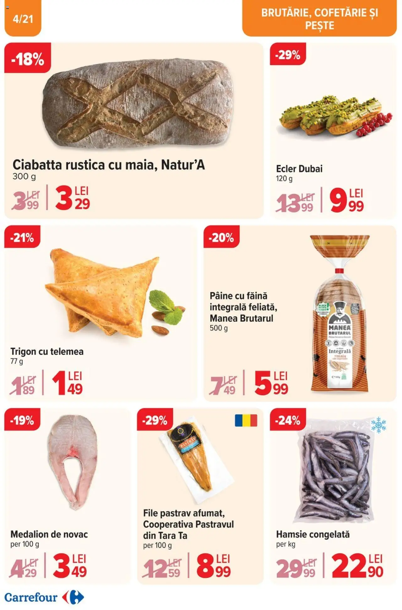 Catalog Carrefour 26 Februarie - 9 Martie 2025 | Pagina 5 | Produse: Pâine, Făină, Pește