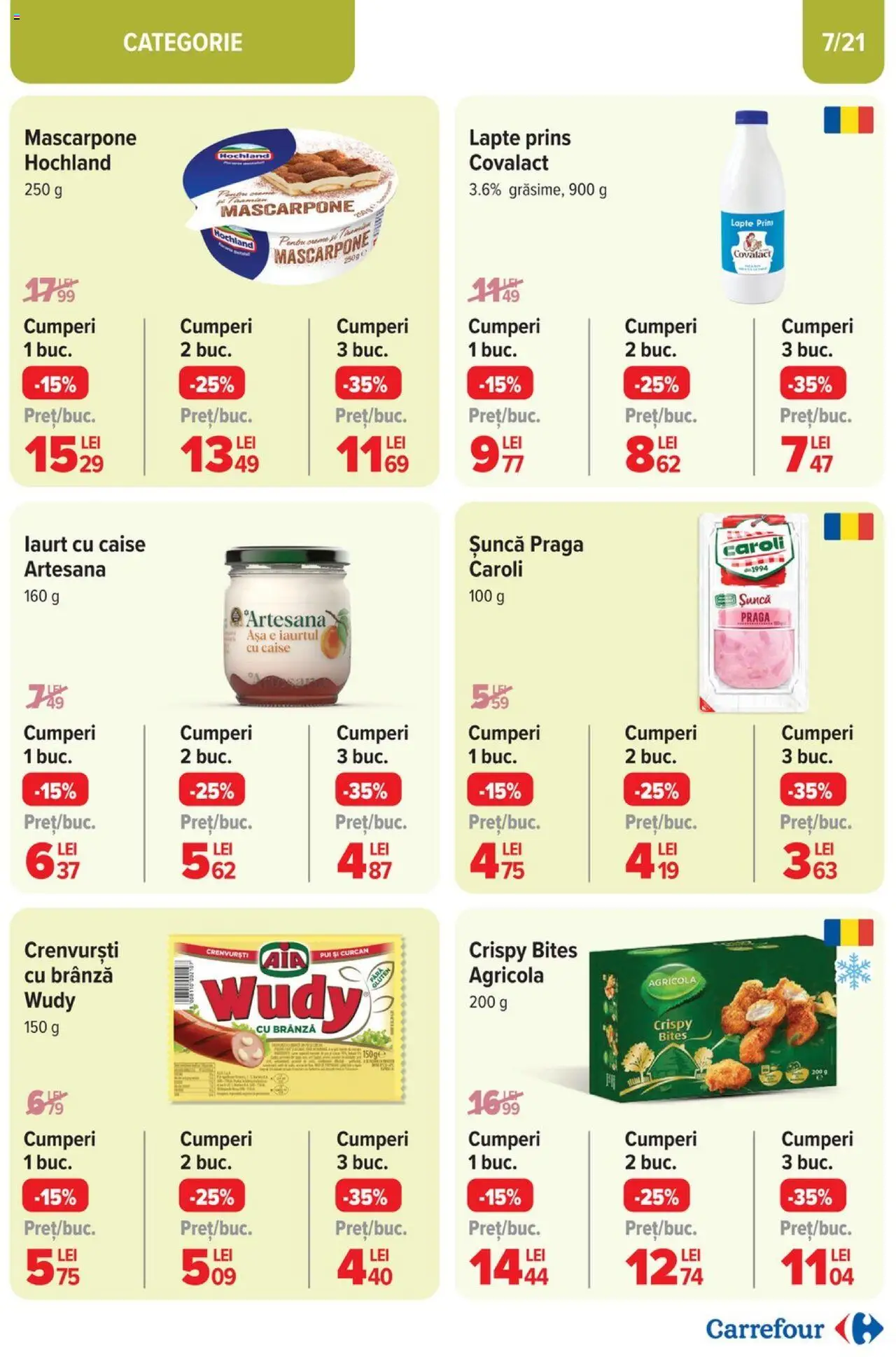 Catalog Carrefour 26 Februarie - 9 Martie 2025 | Pagina 8 | Produse: Brânză, Cremă, Șuncă, Ahtapot