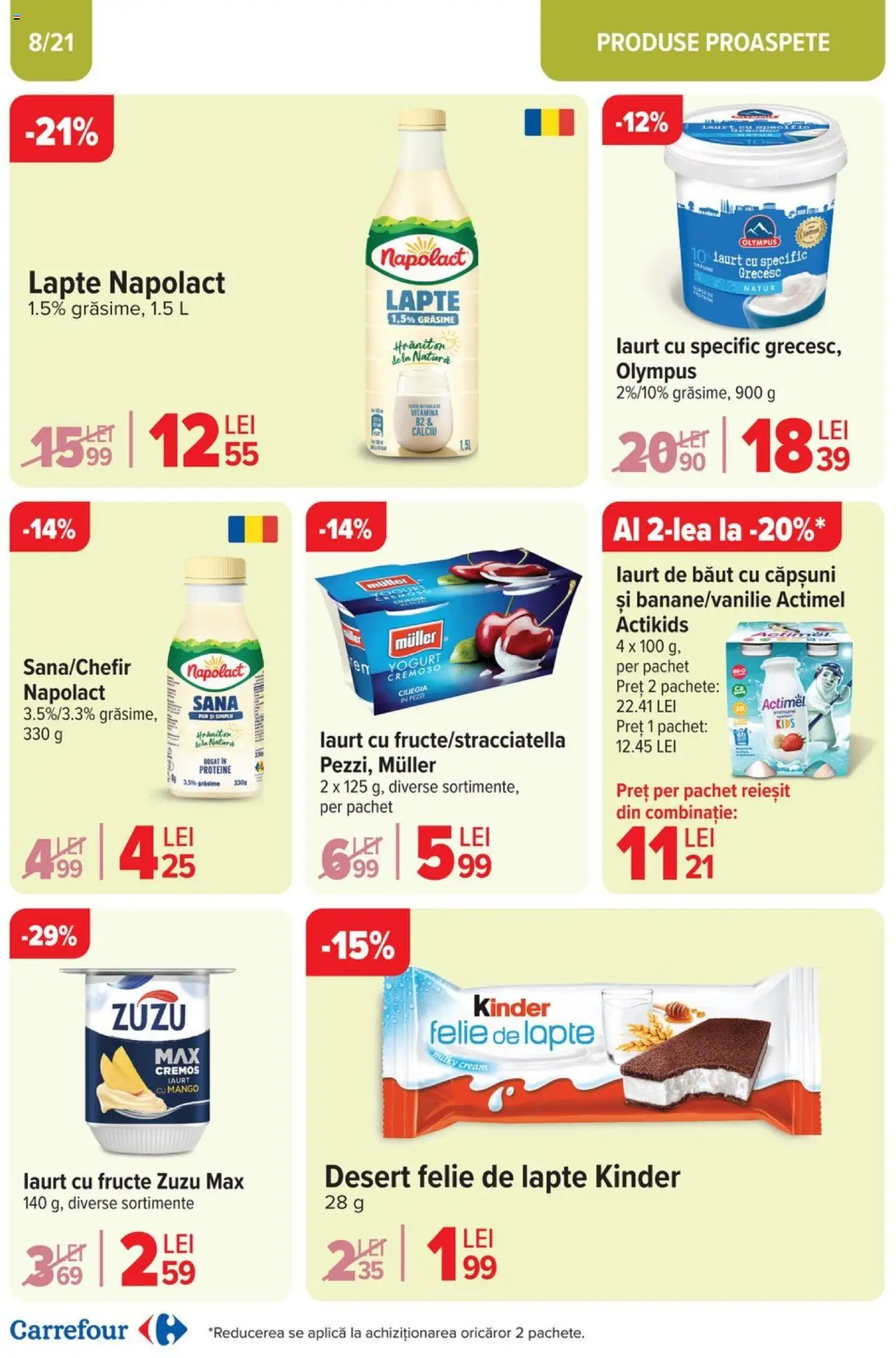 Catalog Carrefour 26 Februarie - 9 Martie 2025 | Pagina 9 | Produse: Lapte, Iaurt, Căpșuni, Fructe
