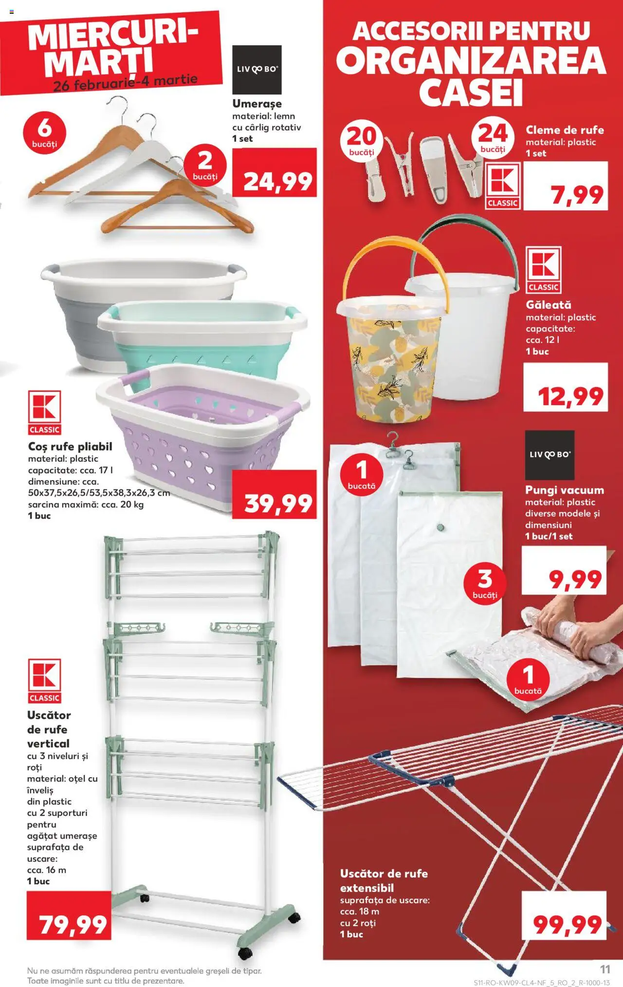 Catalog Kaufland 26 Februarie - 4 Martie 2025 | Pagina 11 | Produse: Uscător, Coș, Cleme de rufe