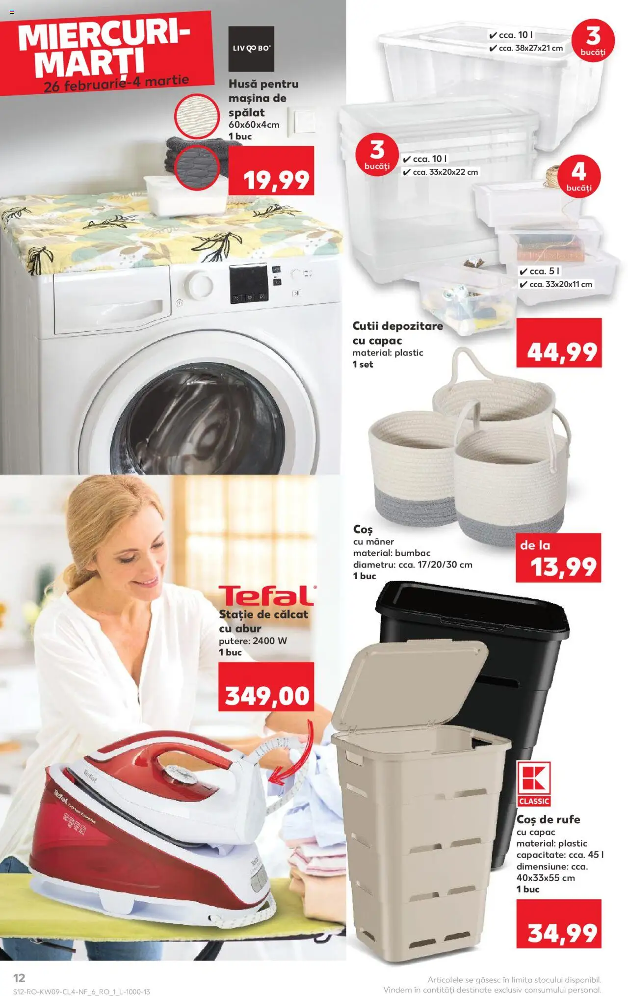 Catalog Kaufland 26 Februarie - 4 Martie 2025 | Pagina 12 | Produse: Mașină De Spălat, Coș, Mâner, Coș De Rufe