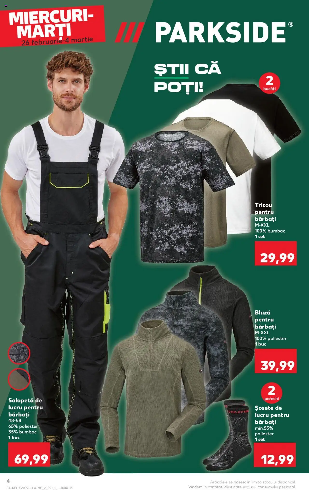 Catalog Kaufland 26 Februarie - 4 Martie 2025 | Pagina 4 | Produse: Kestane, Bluză, Salopetă, Șosete