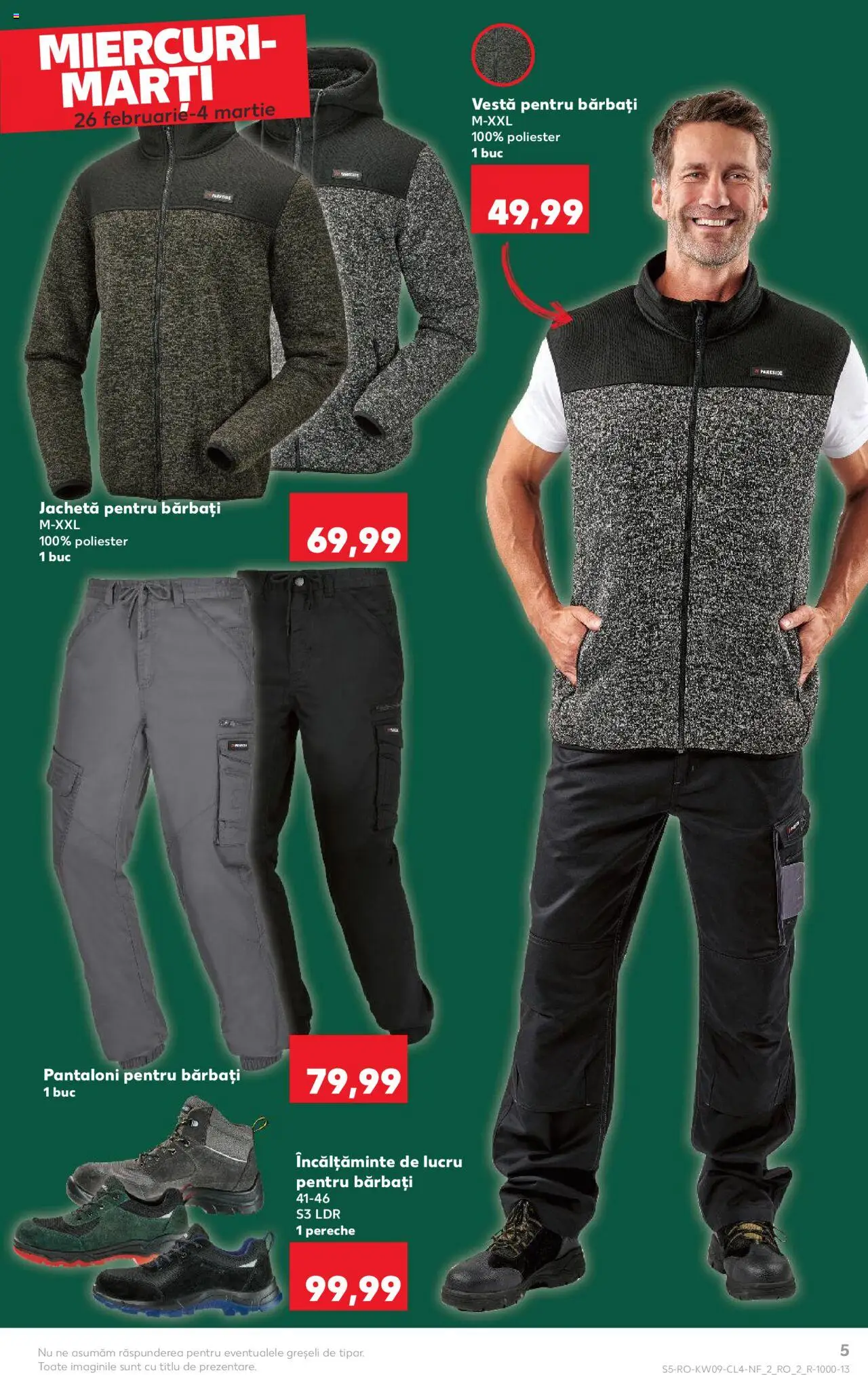 Catalog Kaufland 26 Februarie - 4 Martie 2025 | Pagina 5 | Produse: Jachetă, Bornoz takımı, Vestă, Pantaloni