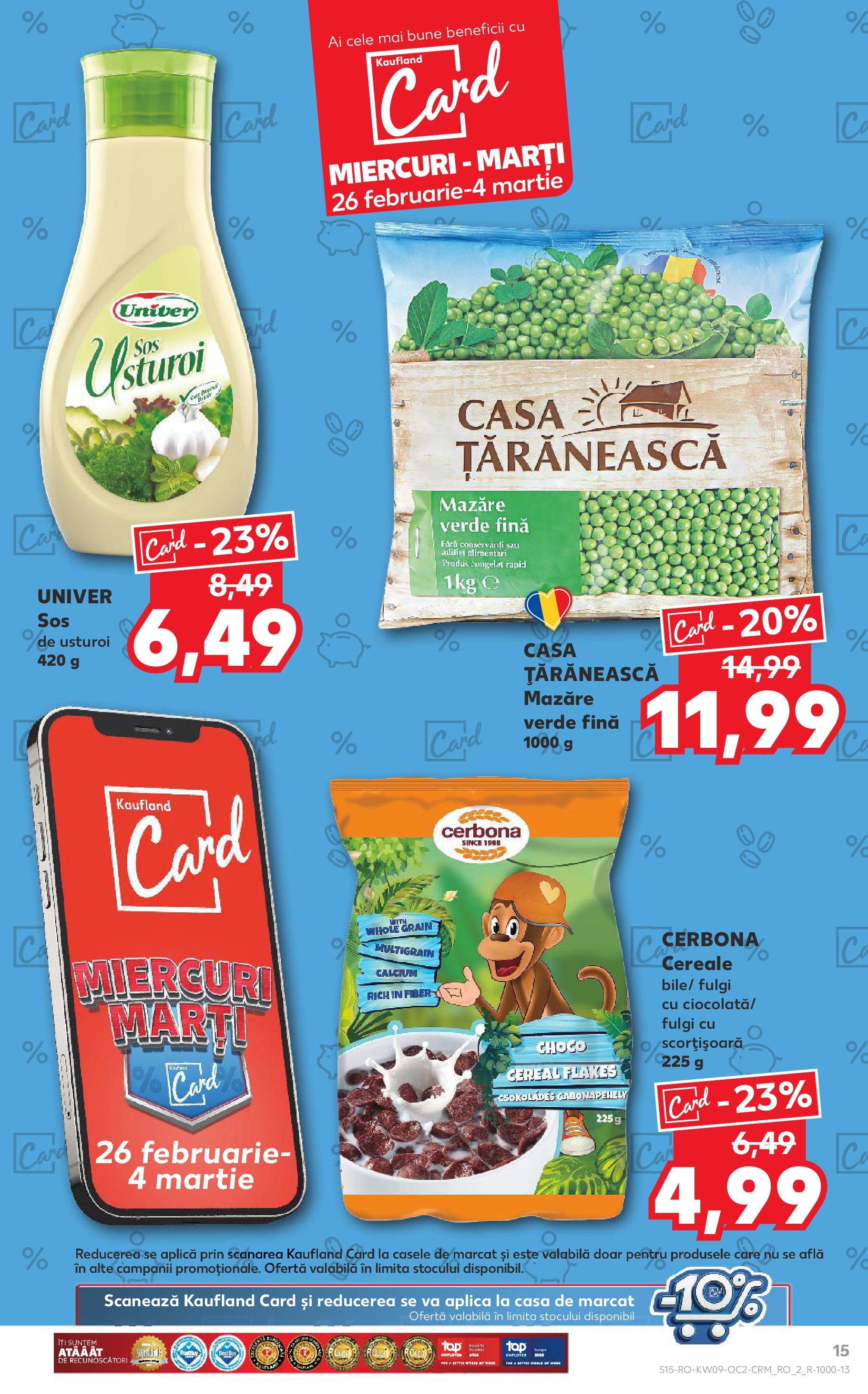 Catalog Kaufland 26 Februarie - 4 Martie 2025 | Pagina 15 | Produse: Mazăre, Cereale, Fulgi, Usturoi