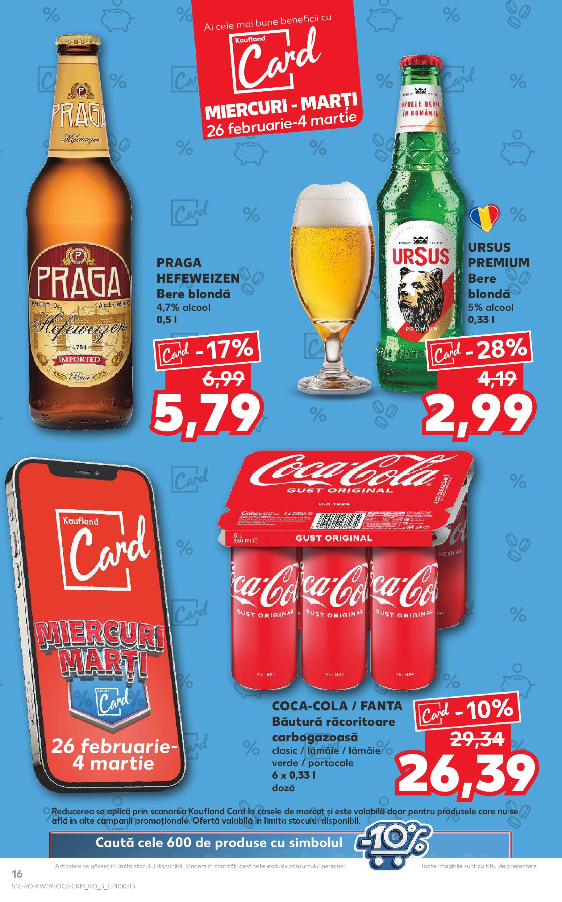 Catalog Kaufland 26 Februarie - 4 Martie 2025 | Pagina 16 | Produse: Amerikan servis, Bere, Portocale, Lămâie