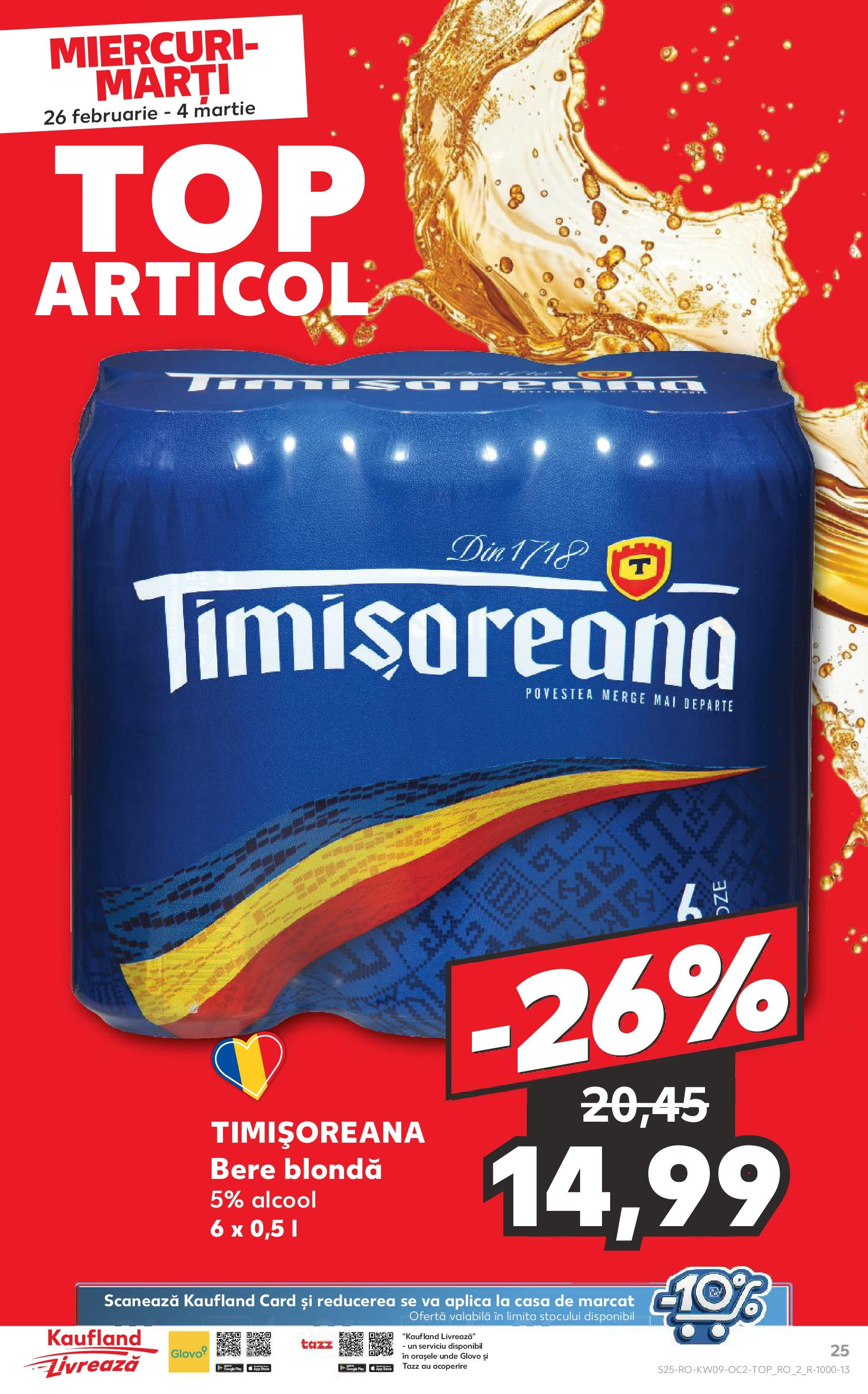 Catalog Kaufland 26 Februarie - 4 Martie 2025 | Pagina 25 | Produse: Bere