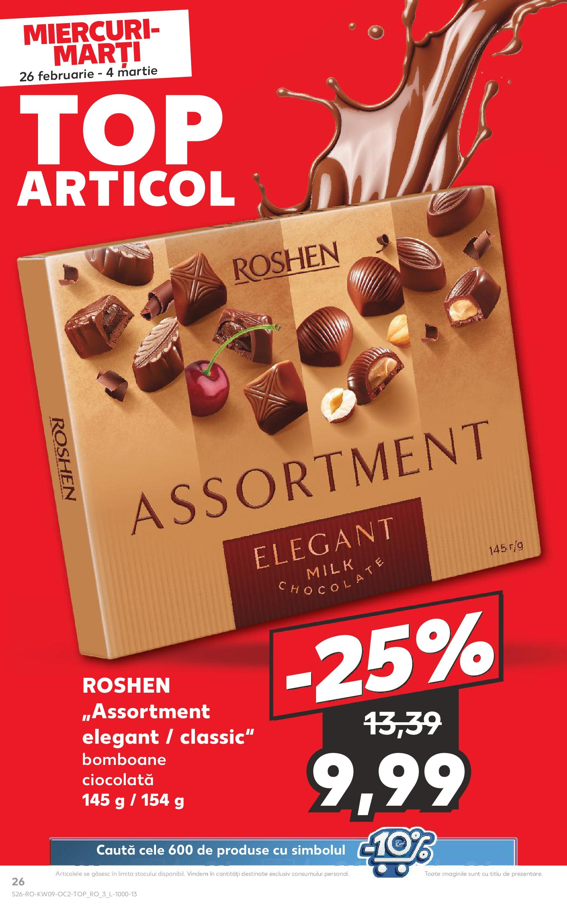 Catalog Kaufland 26 Februarie - 4 Martie 2025 | Pagina 26 | Produse: Ciocolată, Bomboane