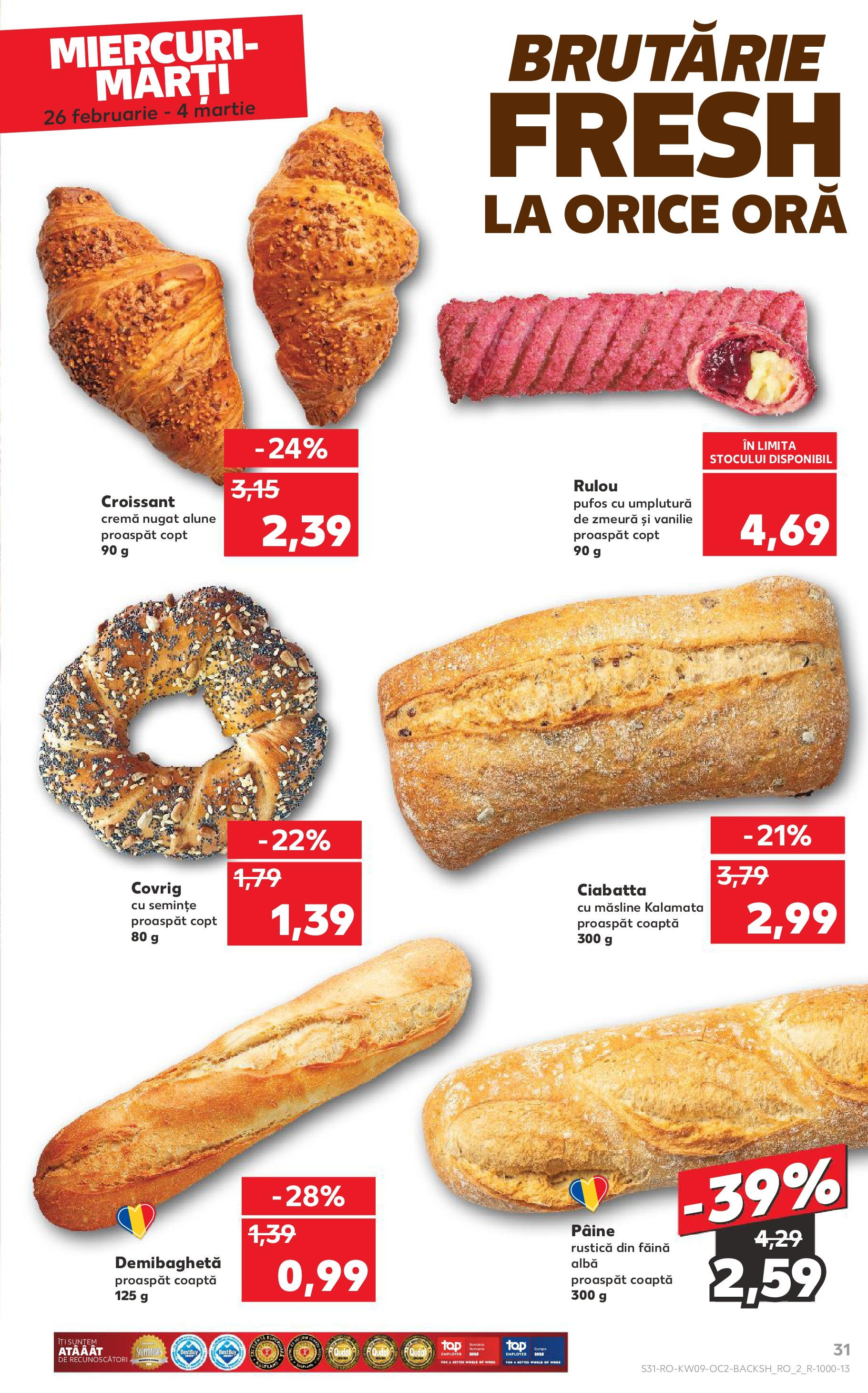 Catalog Kaufland 26 Februarie - 4 Martie 2025 | Pagina 31 | Produse: Zmeură, Măsline, Semințe, Alune